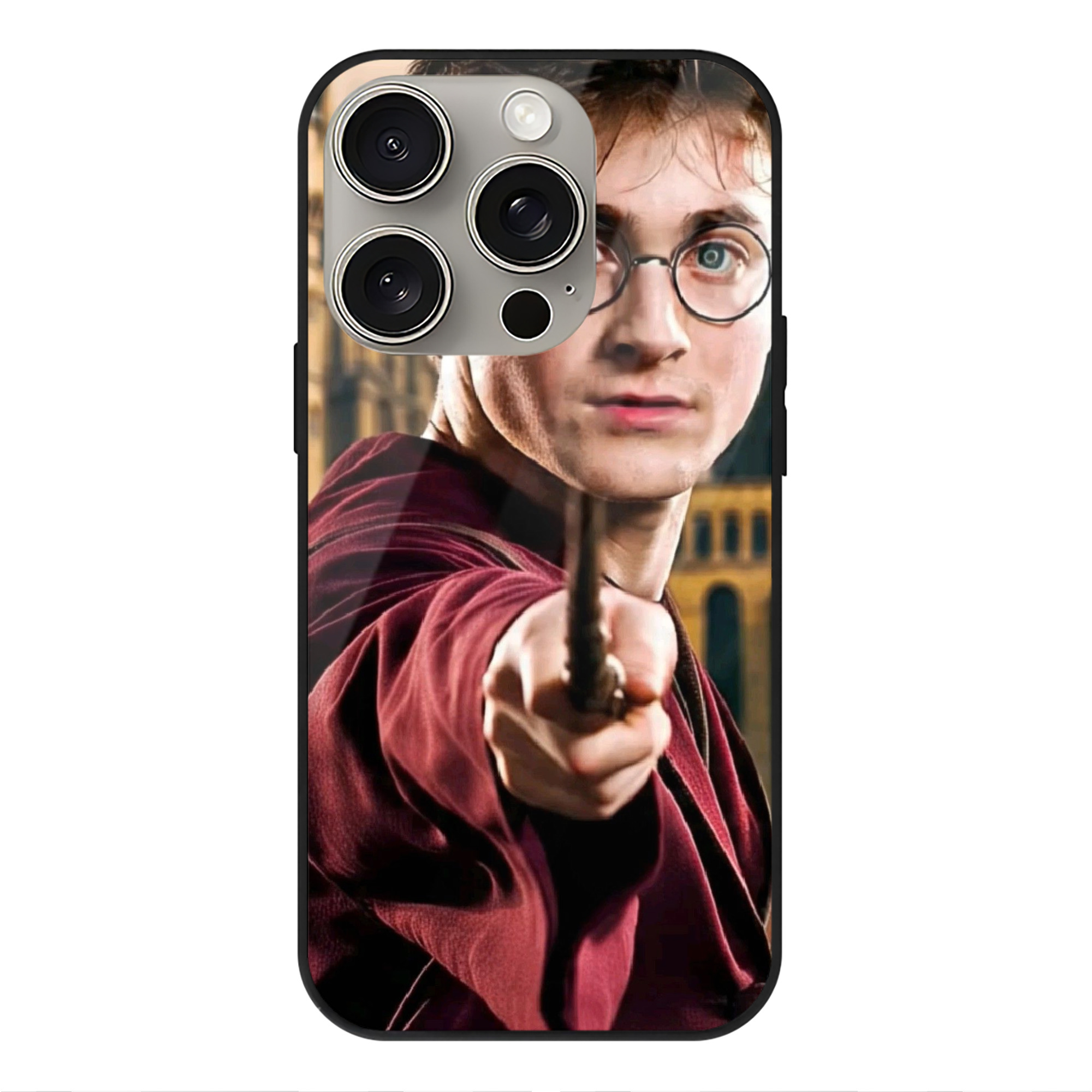 （画像用） Harry Potter ハリー・ポッターシリーズ 【iPhone15Pro対応】スマホケース 耐衝撃＆黄変防止 背面ガラス