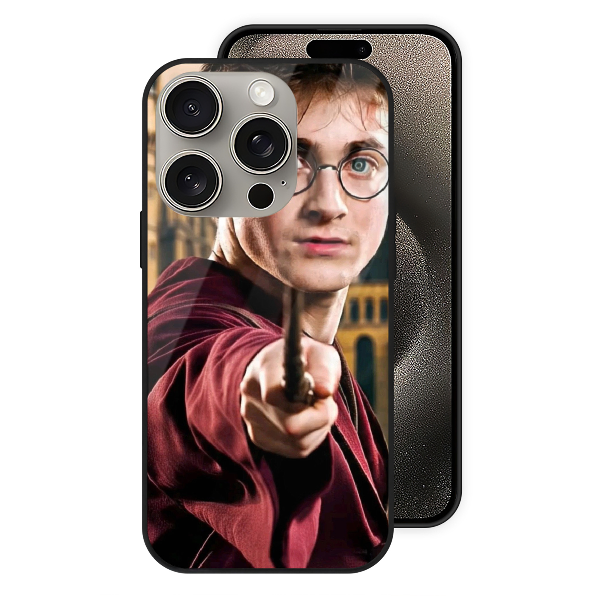 （画像用） Harry Potter ハリー・ポッターシリーズ 【iPhone15Pro対応】スマホケース 耐衝撃＆黄変防止 背面ガラス
