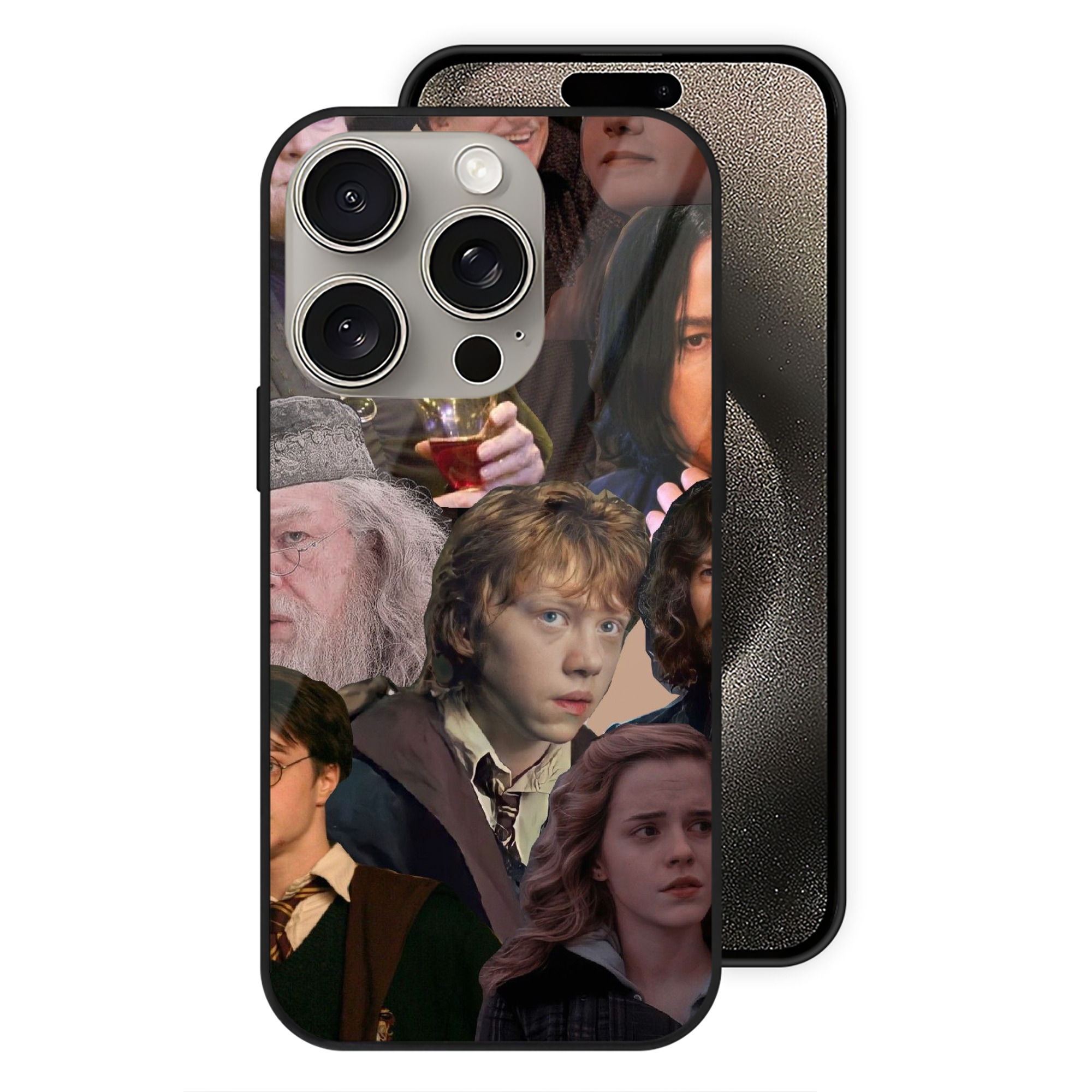（画像用） Harry Potter ハリー・ポッターシリーズ 【iPhone15Pro対応】スマホケース 耐衝撃＆黄変防止 背面ガラス