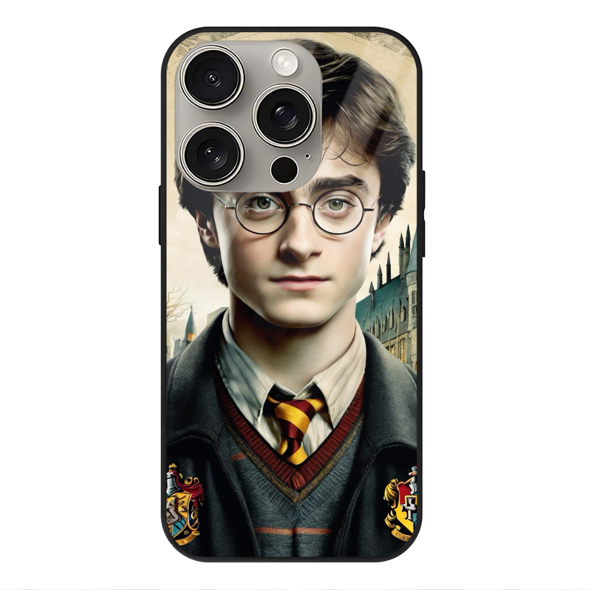（画像用） Harry Potter ハリー・ポッターシリーズ 【iPhone15Pro対応】スマホケース 耐衝撃＆黄変防止 背面ガラス