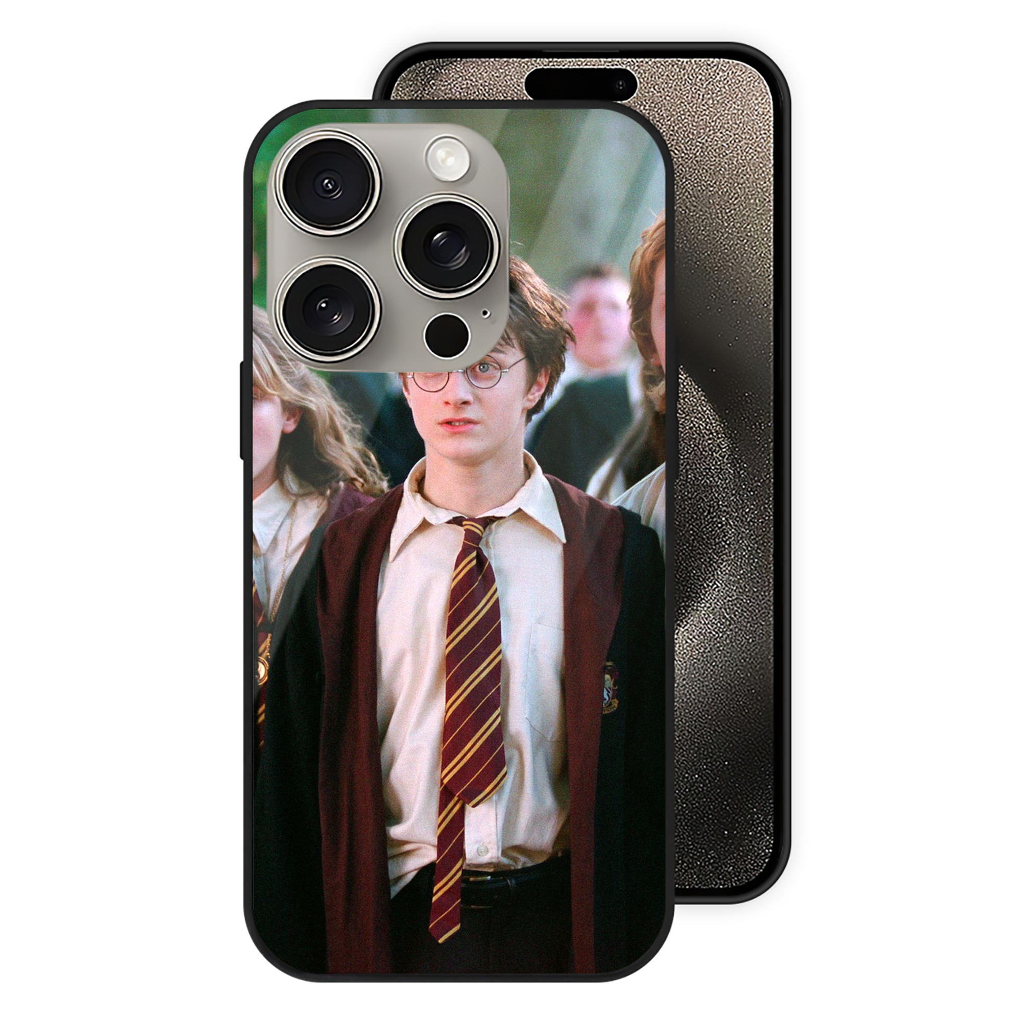 （画像用） Harry Potter ハリー・ポッターシリーズ 【iPhone15Pro対応】スマホケース 耐衝撃＆黄変防止 背面ガラス