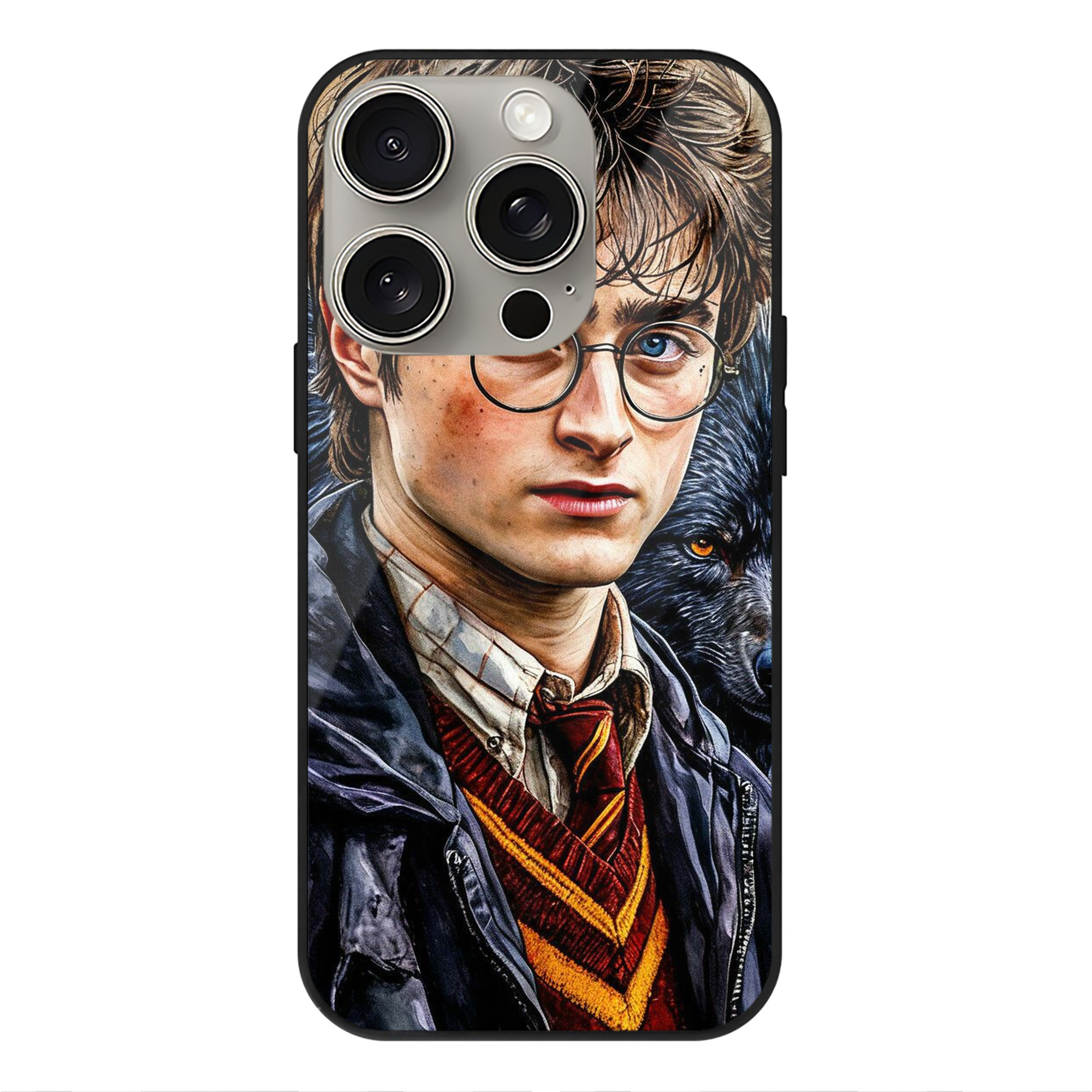 （画像用） Harry Potter ハリー・ポッターシリーズ 【iPhone15Pro対応】スマホケース 耐衝撃＆黄変防止 背面ガラス