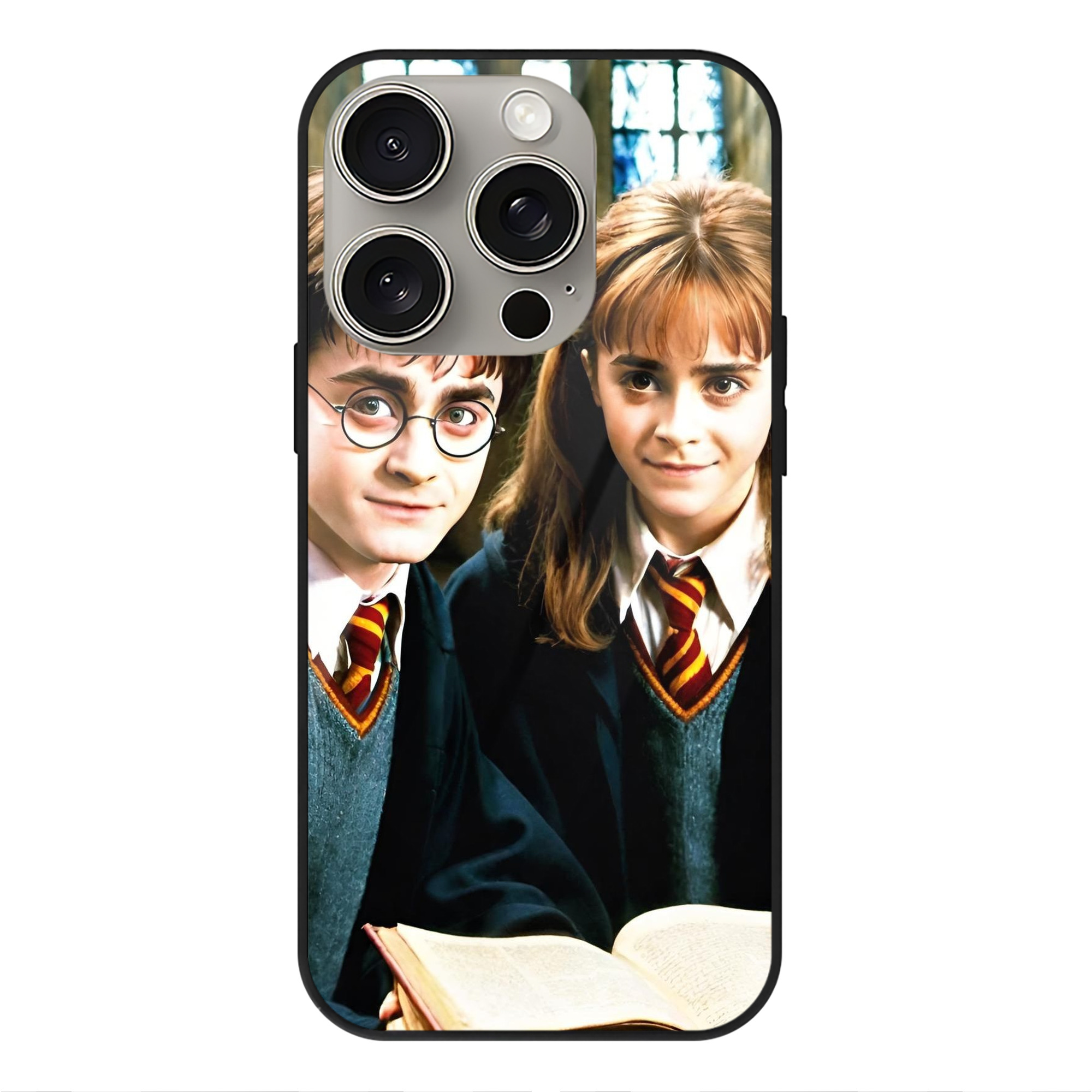 （画像用） Harry Potter ハリー・ポッターシリーズ 【iPhone15Pro対応】スマホケース 耐衝撃＆黄変防止 背面ガラス