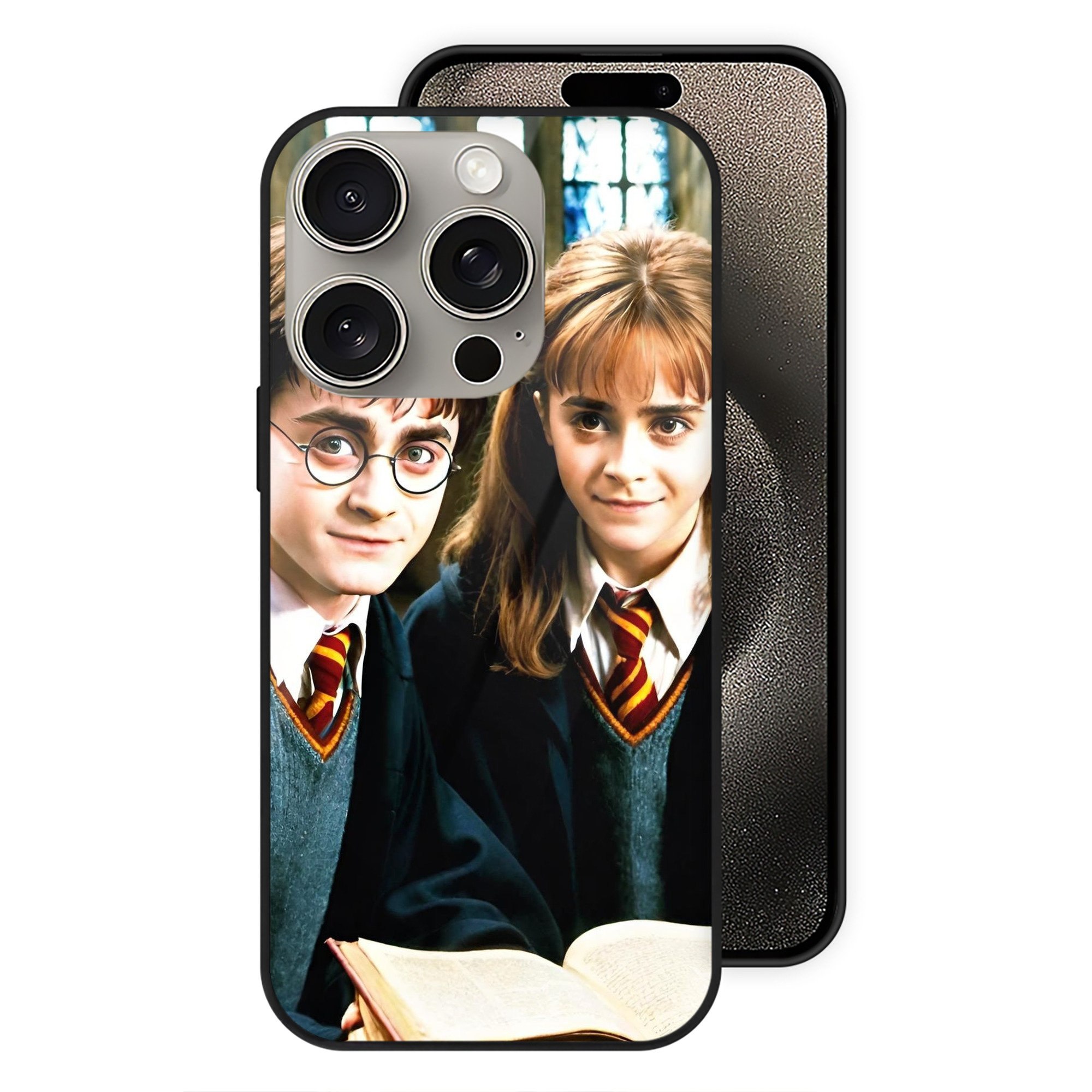 （画像用） Harry Potter ハリー・ポッターシリーズ 【iPhone15Pro対応】スマホケース 耐衝撃＆黄変防止 背面ガラス