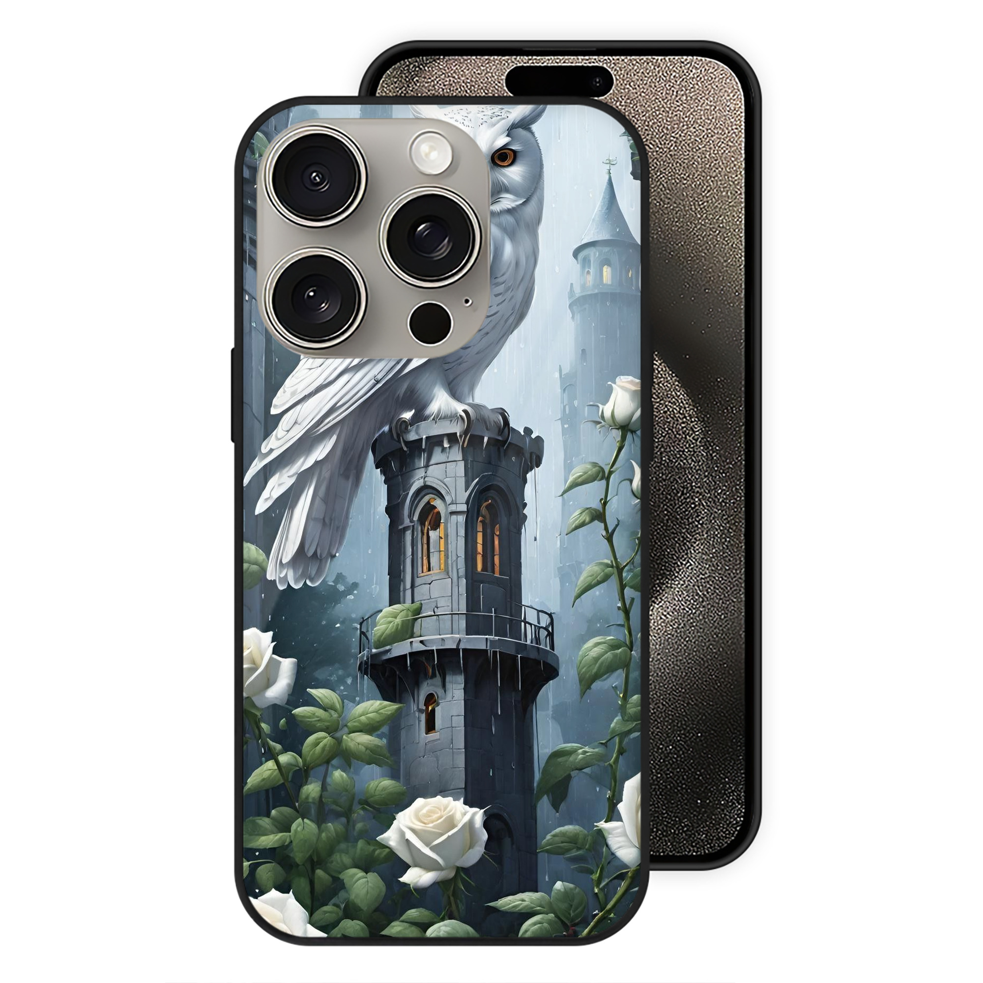（画像用） Harry Potter ハリー・ポッターシリーズ 【iPhone15Pro対応】スマホケース 耐衝撃＆黄変防止 背面ガラス