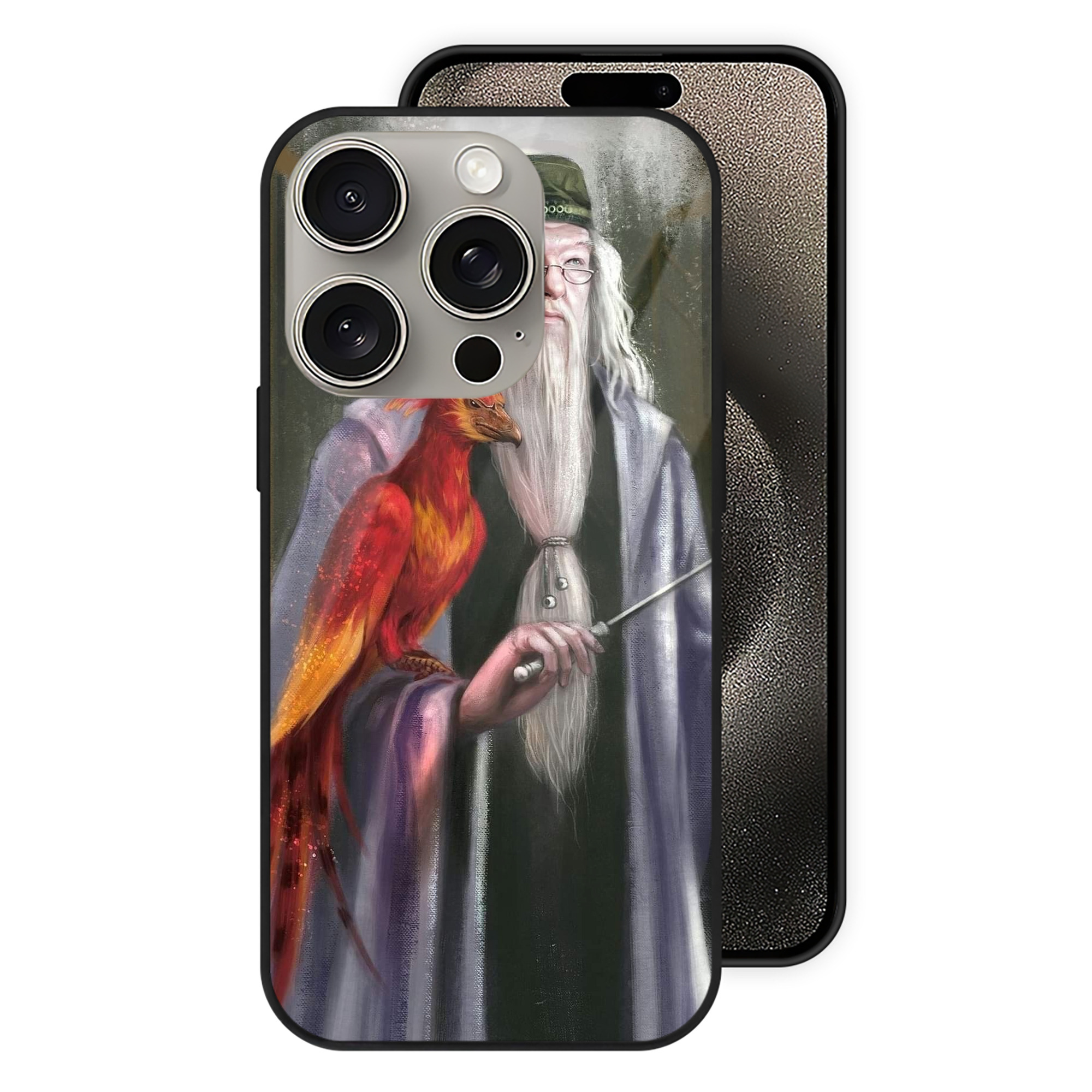 （画像用） Harry Potter ハリー・ポッターシリーズ 【iPhone15Pro対応】スマホケース 耐衝撃＆黄変防止 背面ガラス