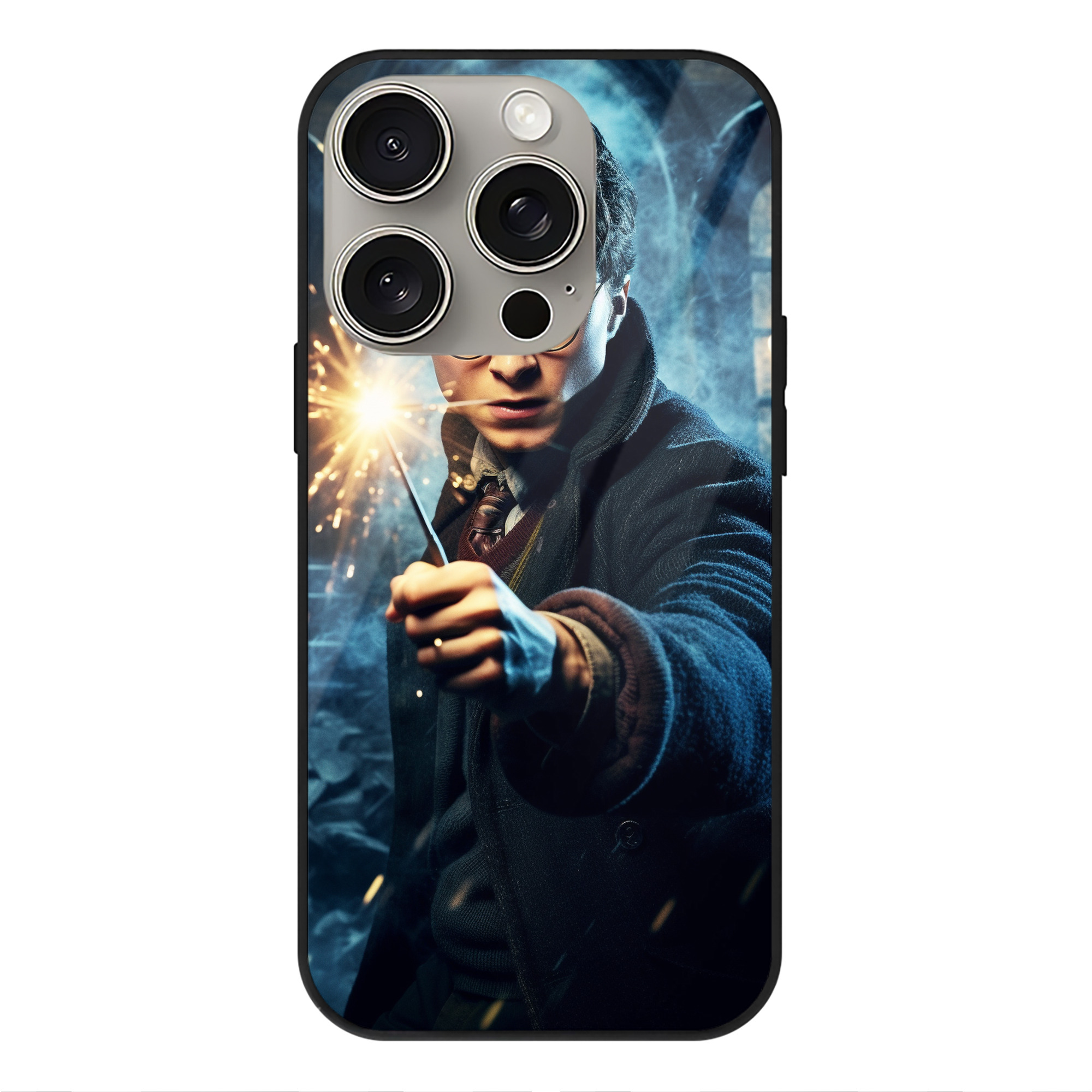 （画像用） Harry Potter ハリー・ポッターシリーズ 【iPhone15Pro対応】スマホケース 耐衝撃＆黄変防止 背面ガラス