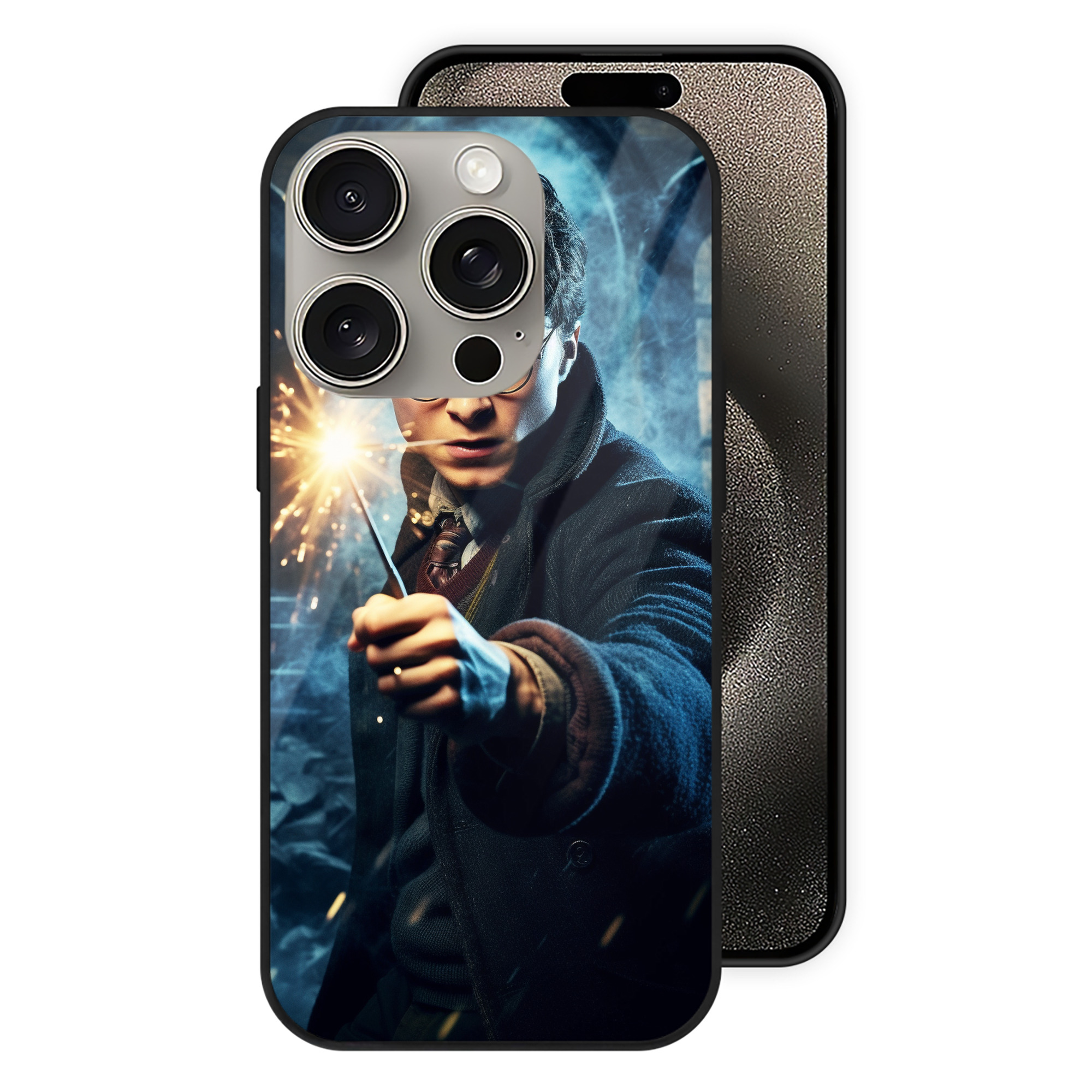 （画像用） Harry Potter ハリー・ポッターシリーズ 【iPhone15Pro対応】スマホケース 耐衝撃＆黄変防止 背面ガラス