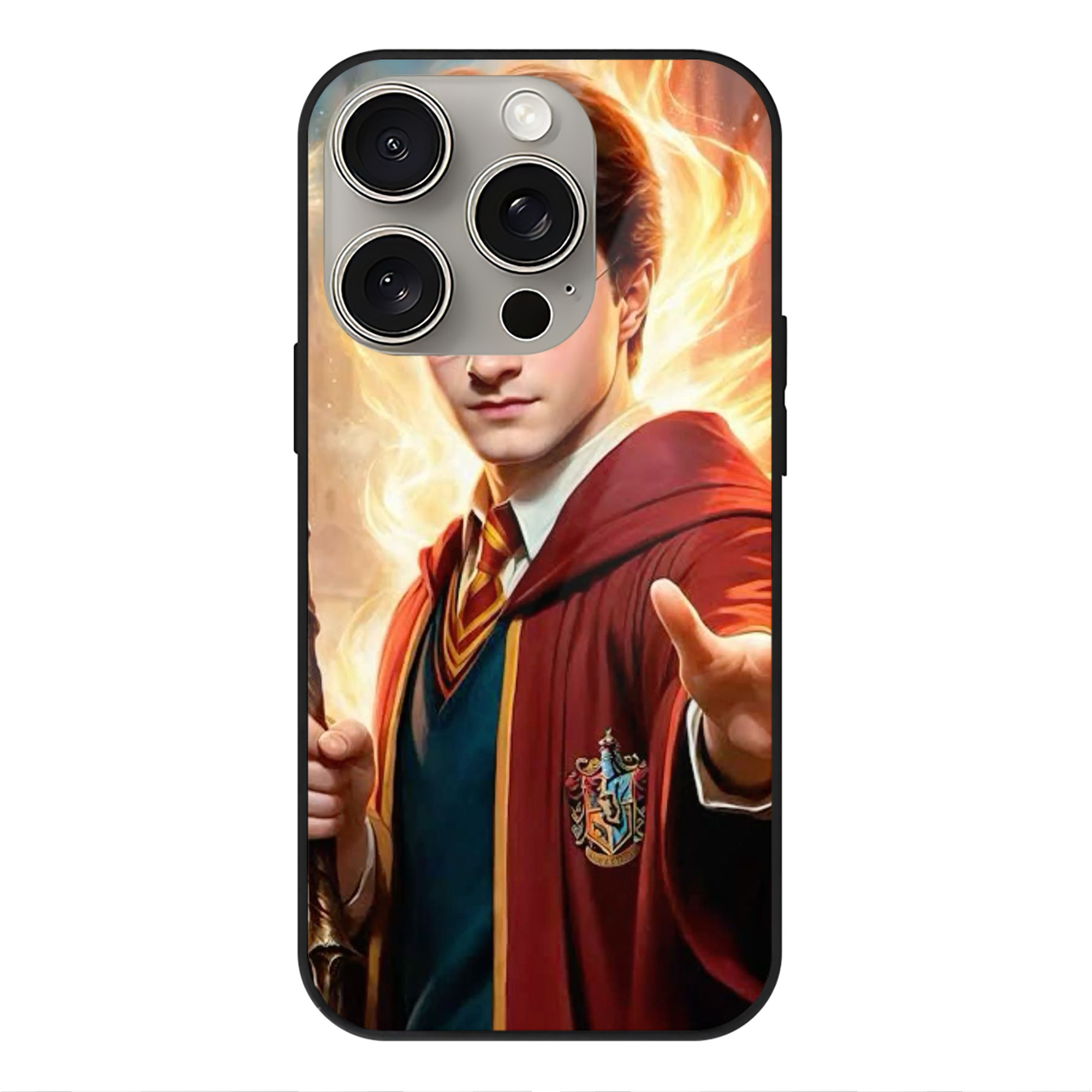 （画像用） Harry Potter ハリー・ポッターシリーズ 【iPhone15Pro対応】スマホケース 耐衝撃＆黄変防止 背面ガラス