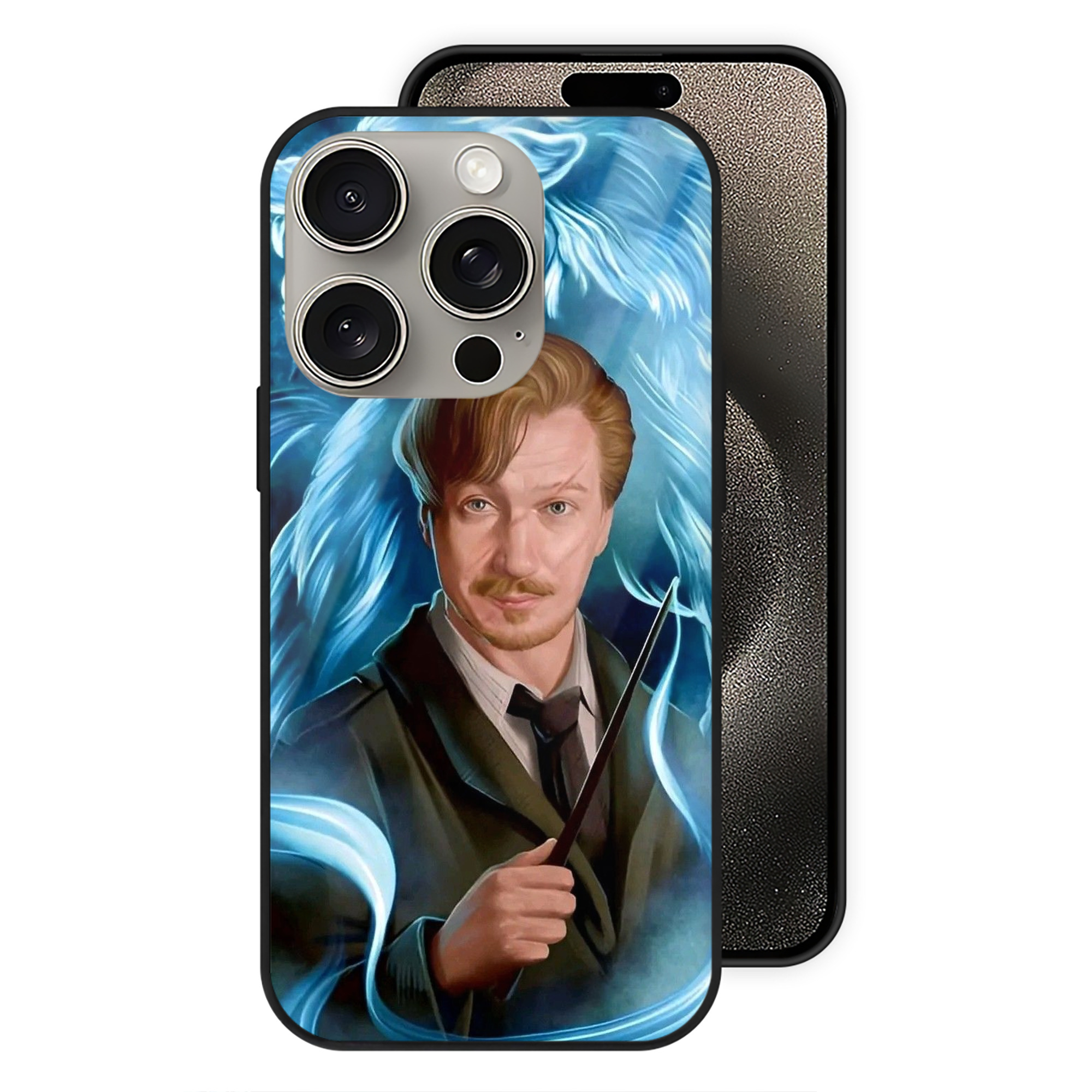 （画像用） Harry Potter ハリー・ポッターシリーズ 【iPhone15Pro対応】スマホケース 耐衝撃＆黄変防止 背面ガラス
