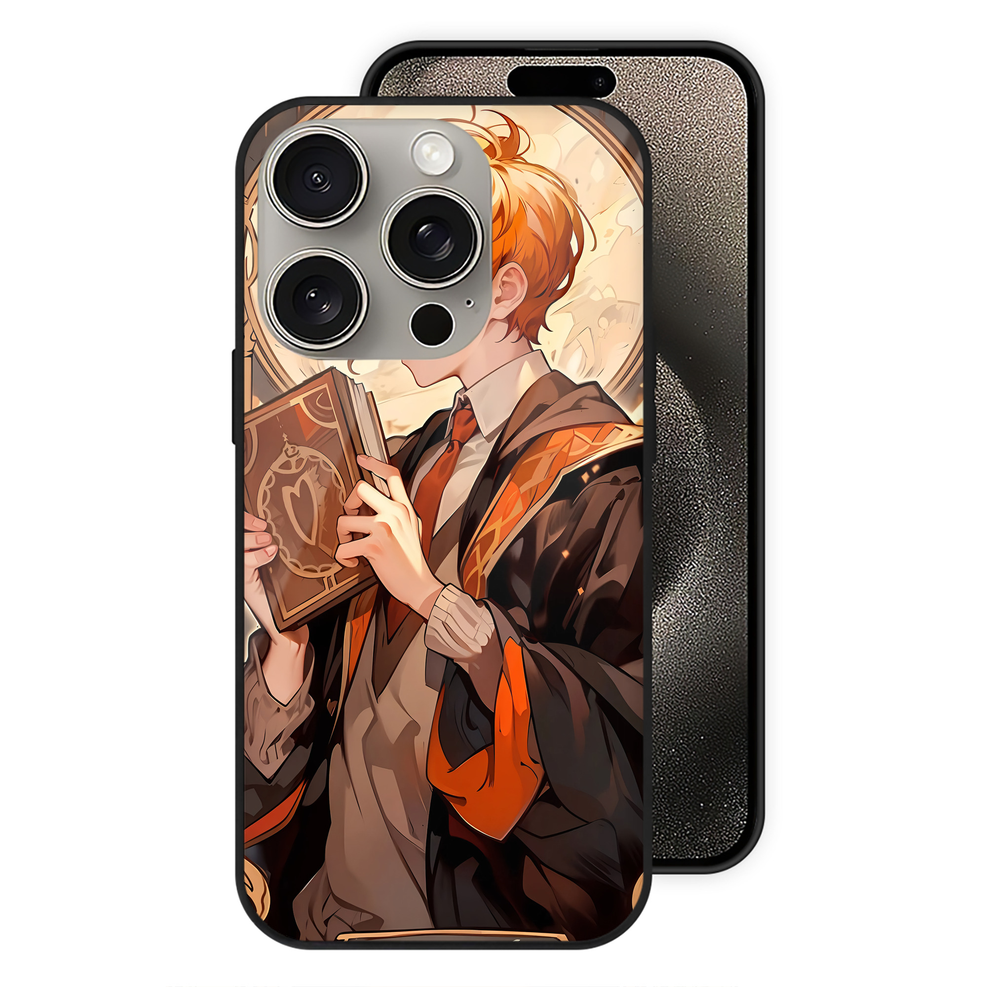（画像用） Harry Potter ハリー・ポッターシリーズ 【iPhone15Pro対応】スマホケース 耐衝撃＆黄変防止 背面ガラス