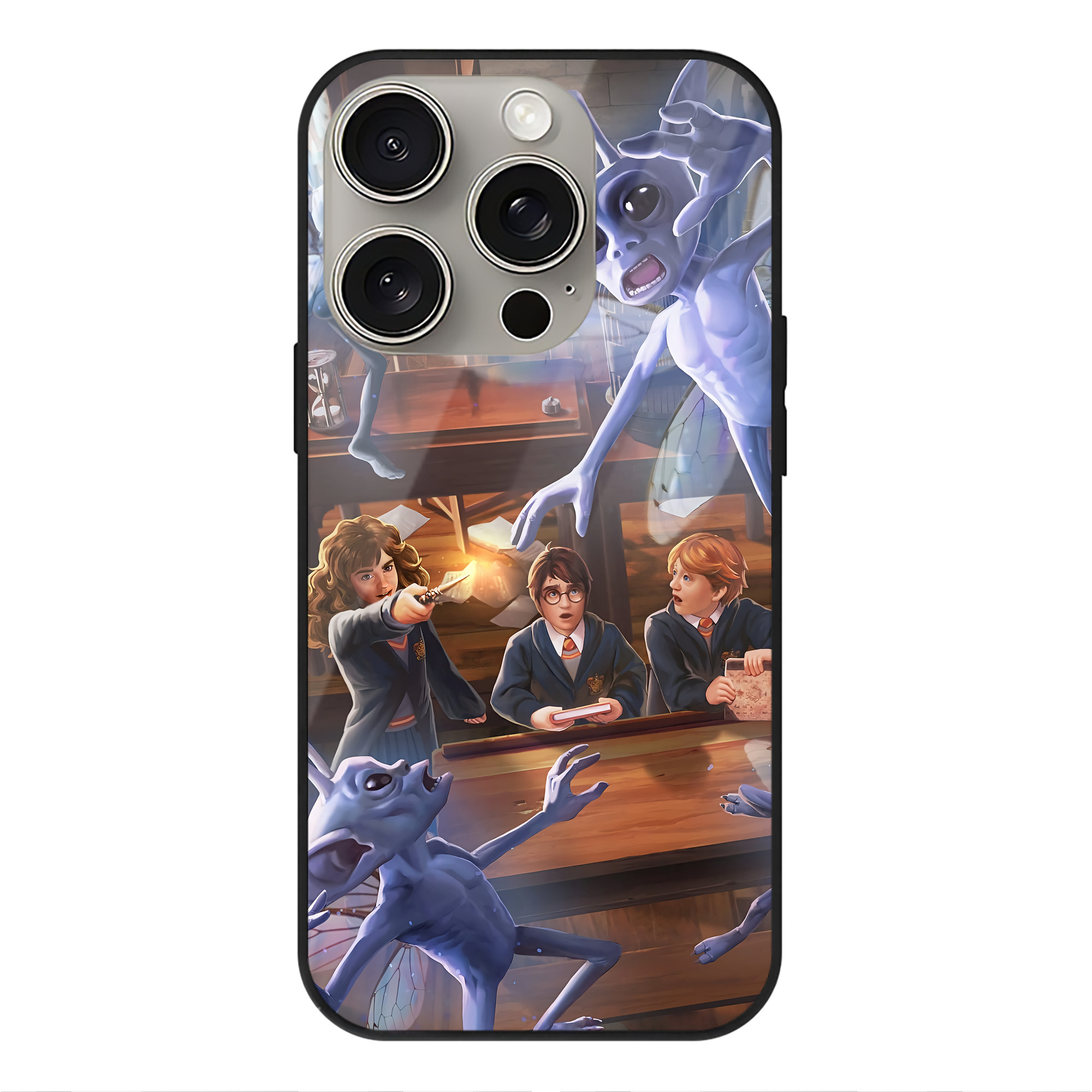 （画像用） Harry Potter ハリー・ポッターシリーズ 【iPhone15Pro対応】スマホケース 耐衝撃＆黄変防止 背面ガラス