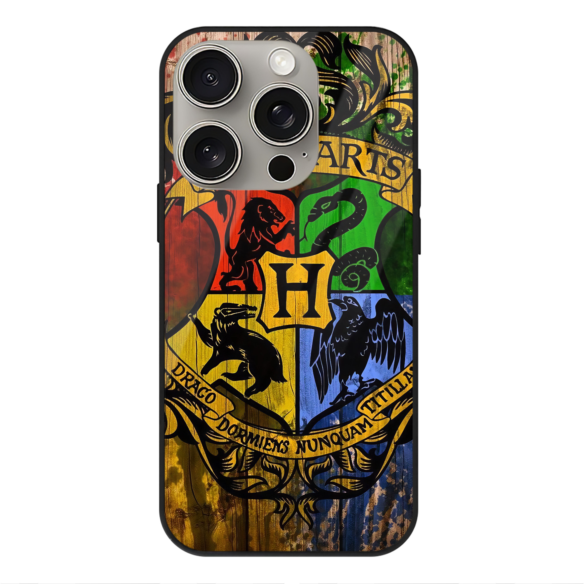 （画像用） Harry Potter ハリー・ポッターシリーズ 【iPhone15Pro対応】スマホケース 耐衝撃＆黄変防止 背面ガラス