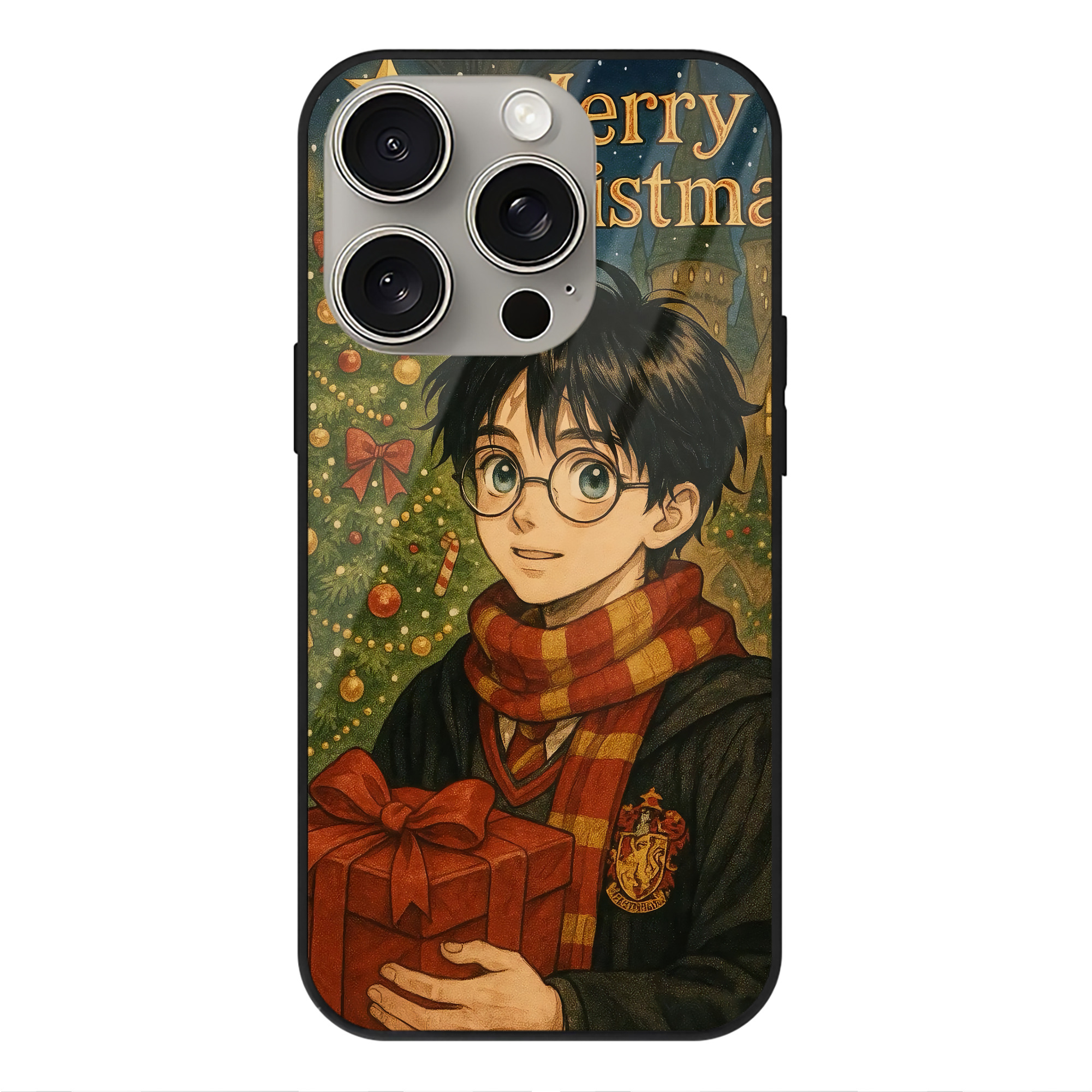 （画像用） Harry Potter ハリー・ポッターシリーズ 【iPhone15Pro対応】スマホケース 耐衝撃＆黄変防止 背面ガラス