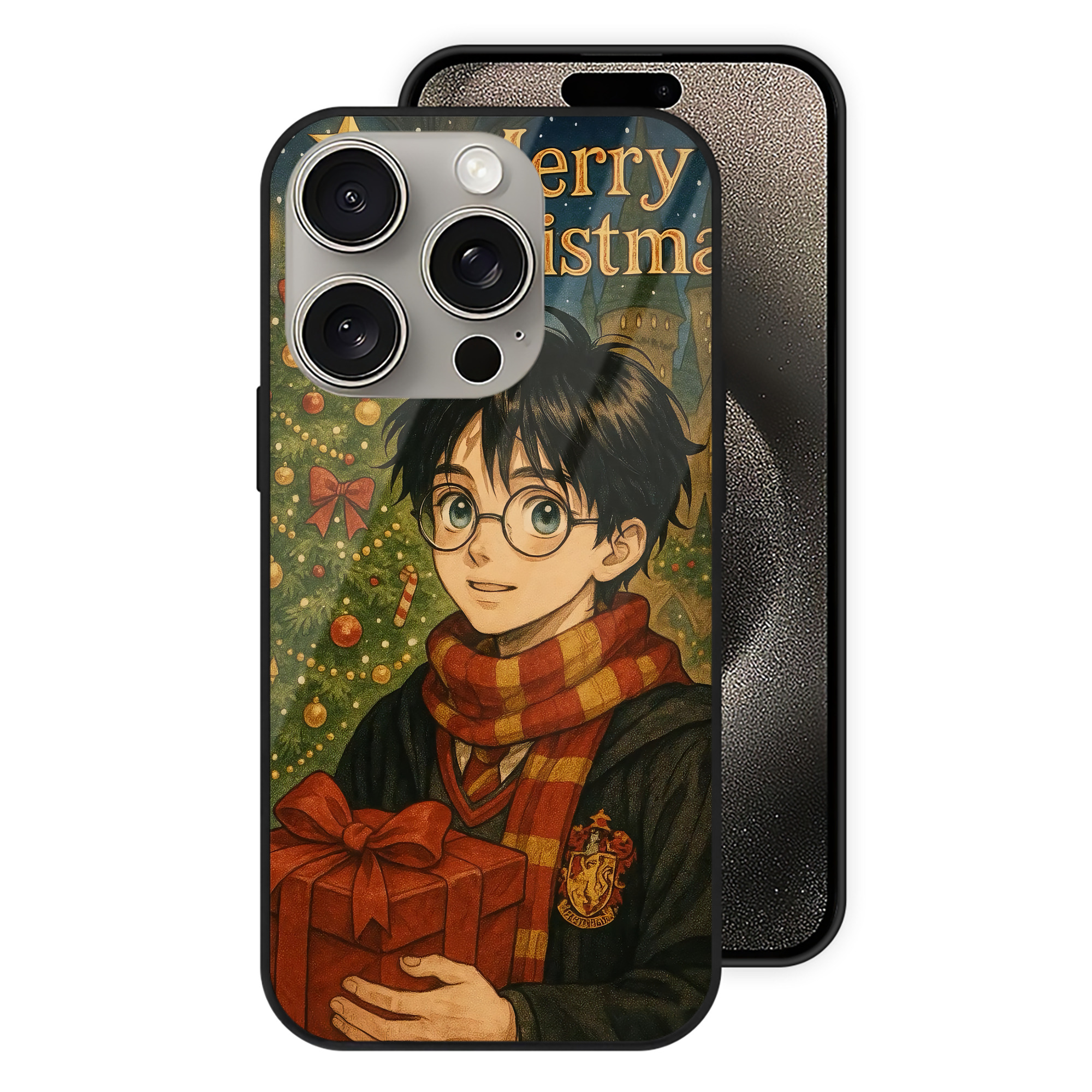 （画像用） Harry Potter ハリー・ポッターシリーズ 【iPhone15Pro対応】スマホケース 耐衝撃＆黄変防止 背面ガラス