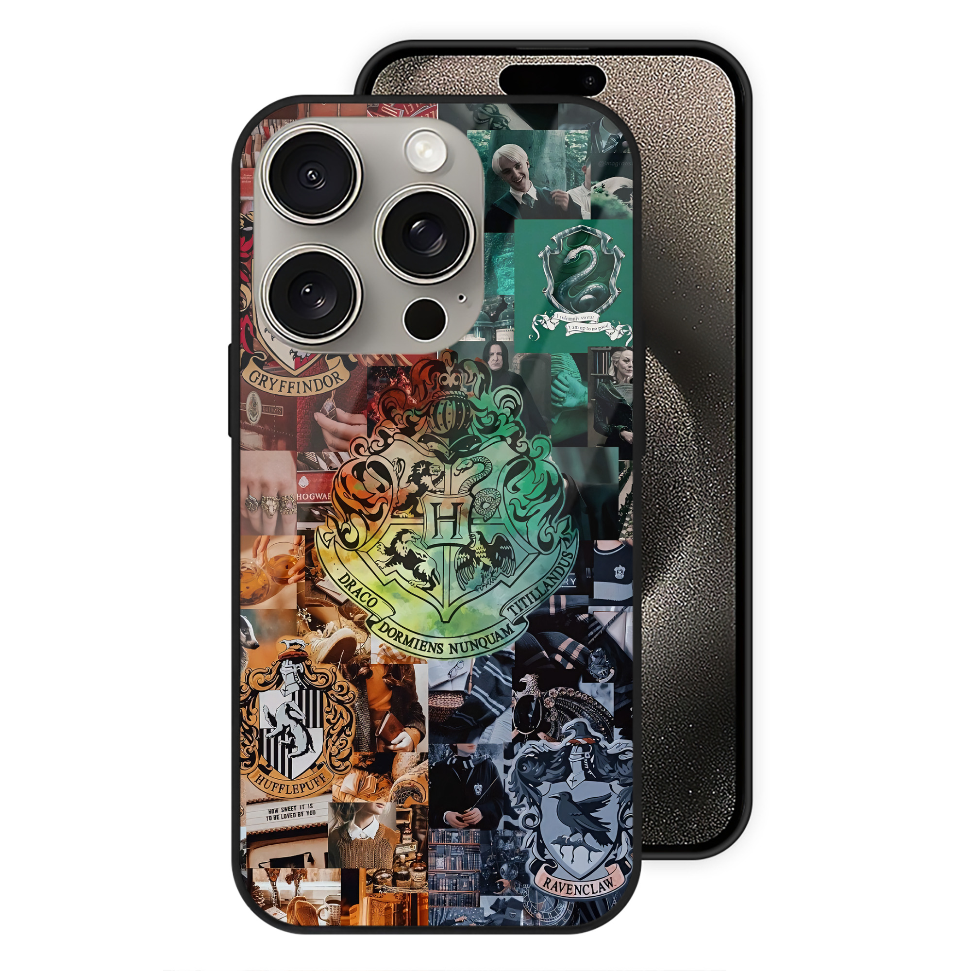 （画像用） Harry Potter ハリー・ポッターシリーズ 【iPhone15Pro対応】スマホケース 耐衝撃＆黄変防止 背面ガラス