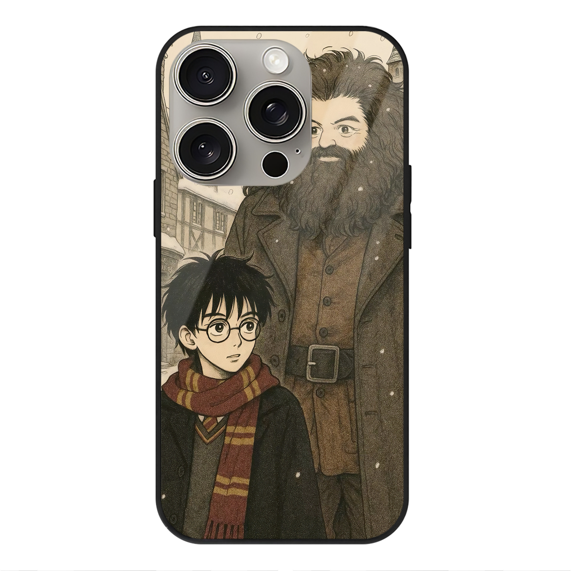 （画像用） Harry Potter ハリー・ポッターシリーズ 【iPhone15Pro対応】スマホケース 耐衝撃＆黄変防止 背面ガラス