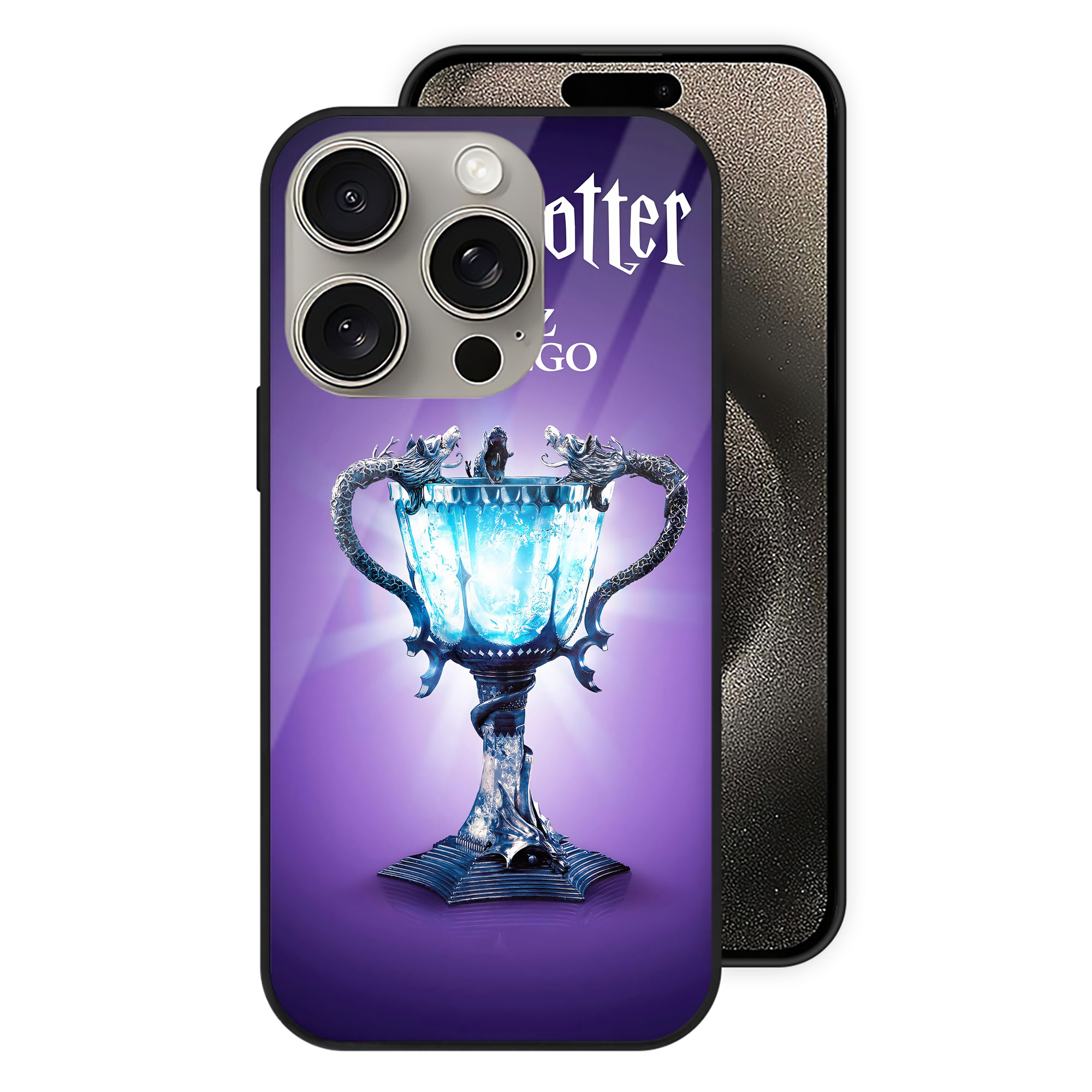 （画像用） Harry Potter ハリー・ポッターシリーズ 【iPhone15Pro対応】スマホケース 耐衝撃＆黄変防止 背面ガラス