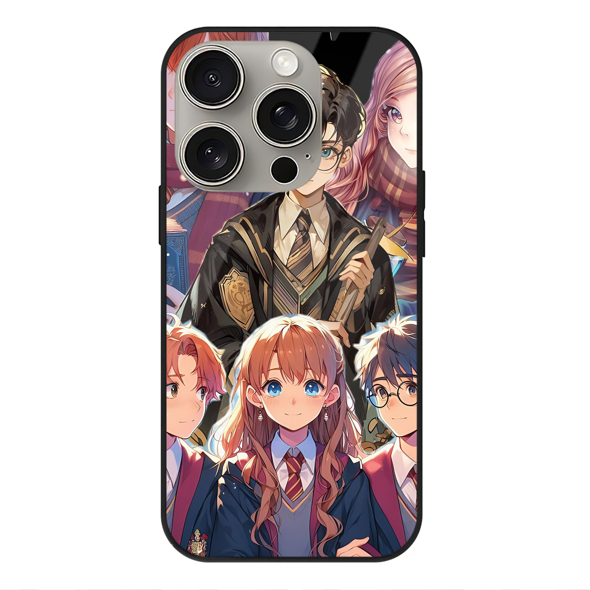 （画像用） Harry Potter ハリー・ポッターシリーズ 【iPhone15Pro対応】スマホケース 耐衝撃＆黄変防止 背面ガラス