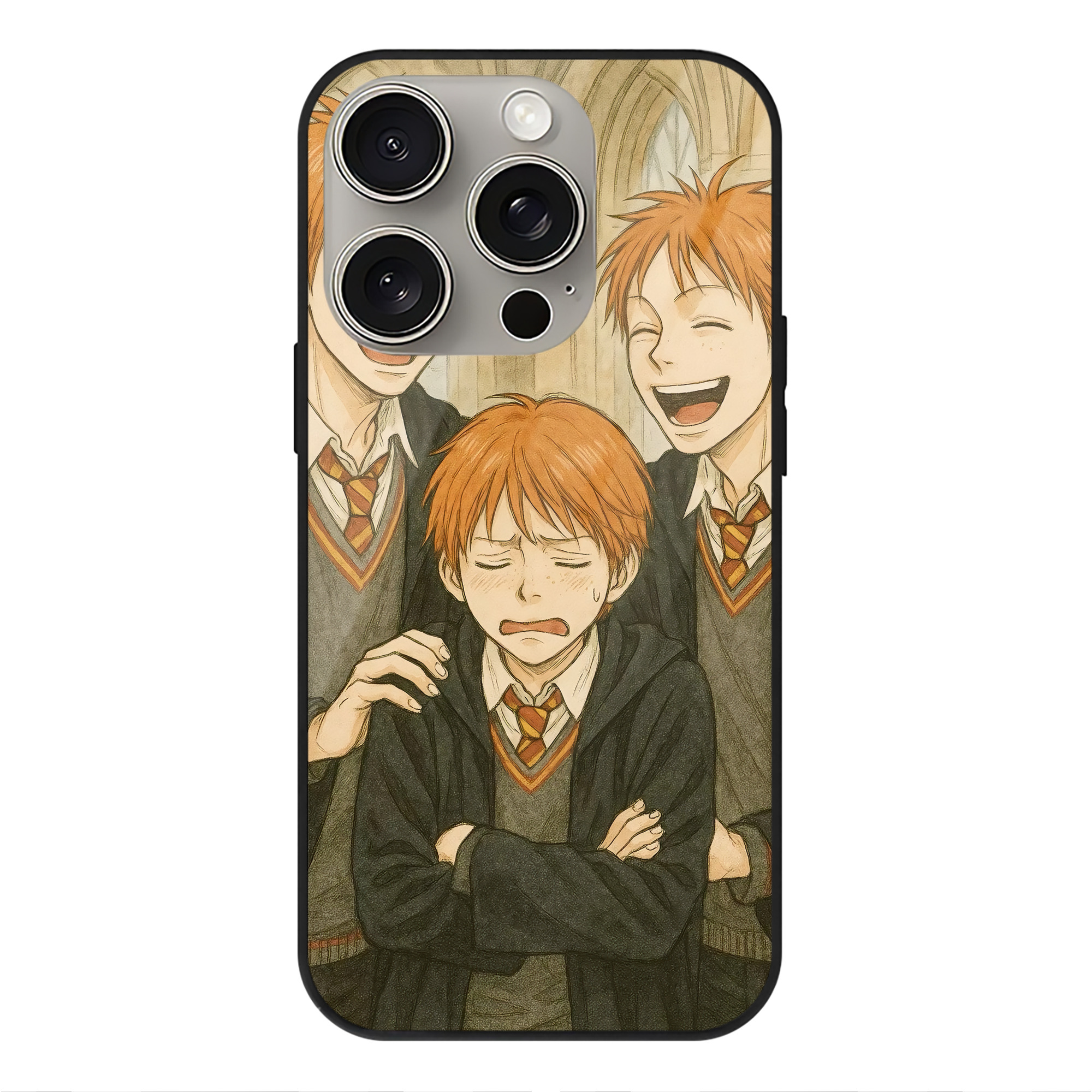 （画像用） Harry Potter ハリー・ポッターシリーズ 【iPhone15Pro対応】スマホケース 耐衝撃＆黄変防止 背面ガラス