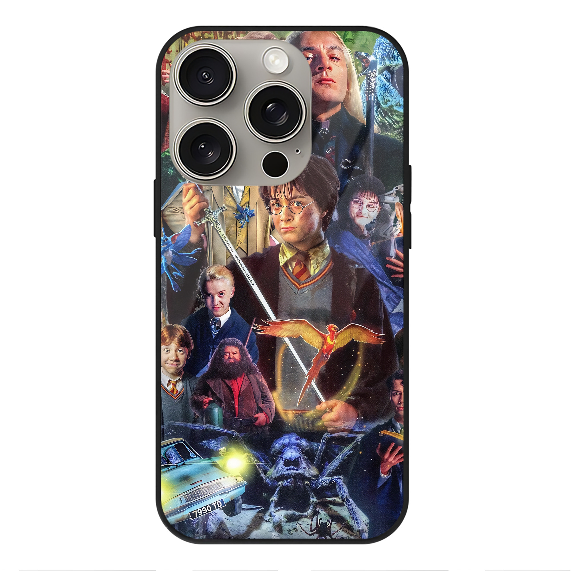 （画像用） Harry Potter ハリー・ポッターシリーズ 【iPhone15Pro対応】スマホケース 耐衝撃＆黄変防止 背面ガラス