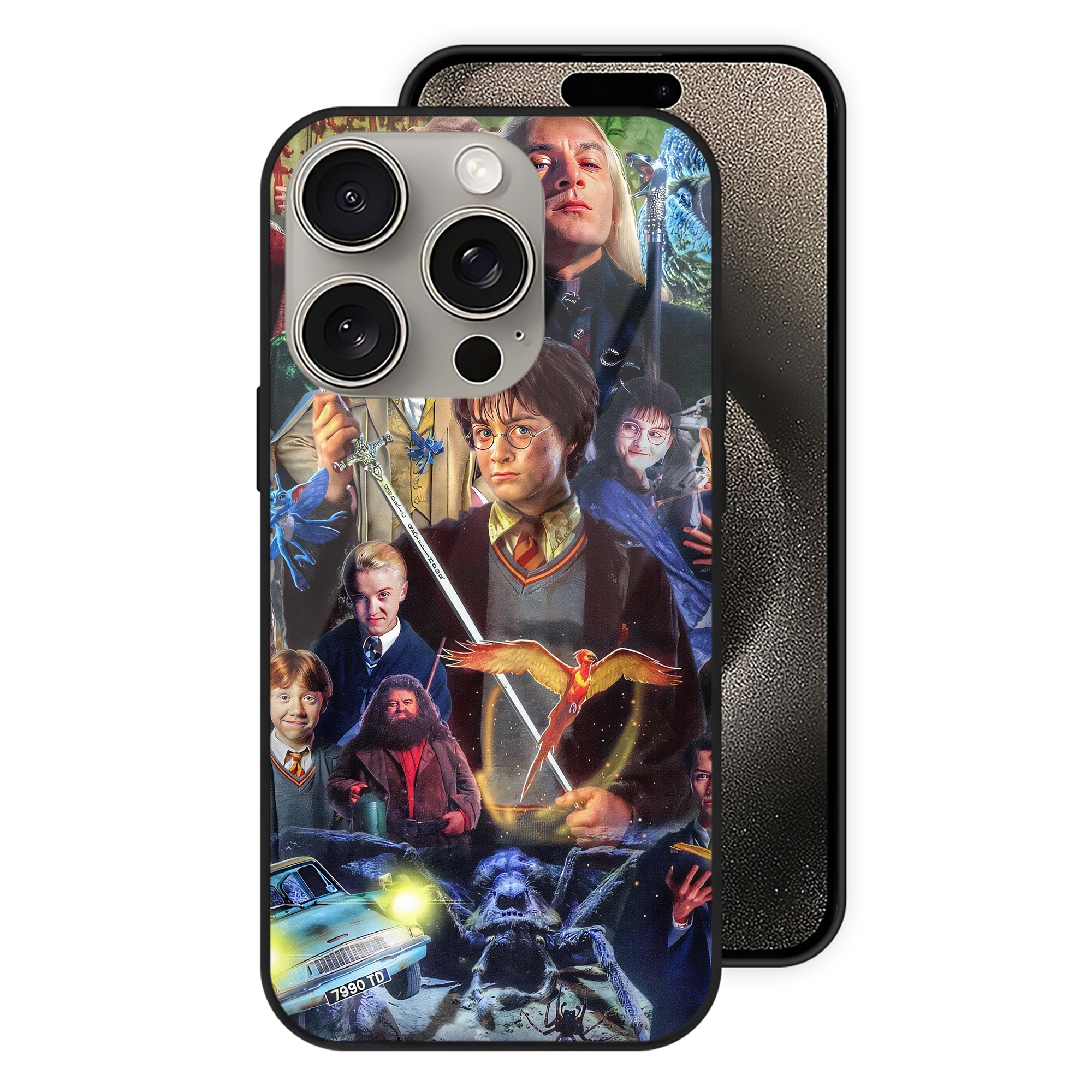 （画像用） Harry Potter ハリー・ポッターシリーズ 【iPhone15Pro対応】スマホケース 耐衝撃＆黄変防止 背面ガラス