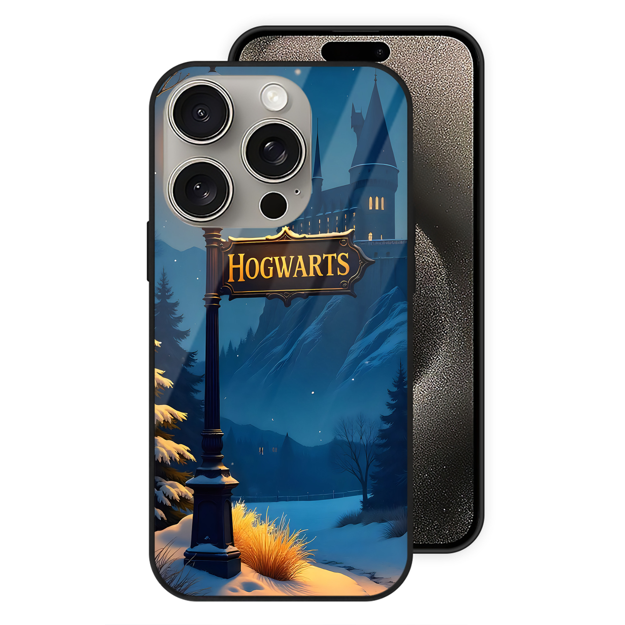 （画像用） Harry Potter ハリー・ポッターシリーズ 【iPhone15Pro対応】スマホケース 耐衝撃＆黄変防止 背面ガラス