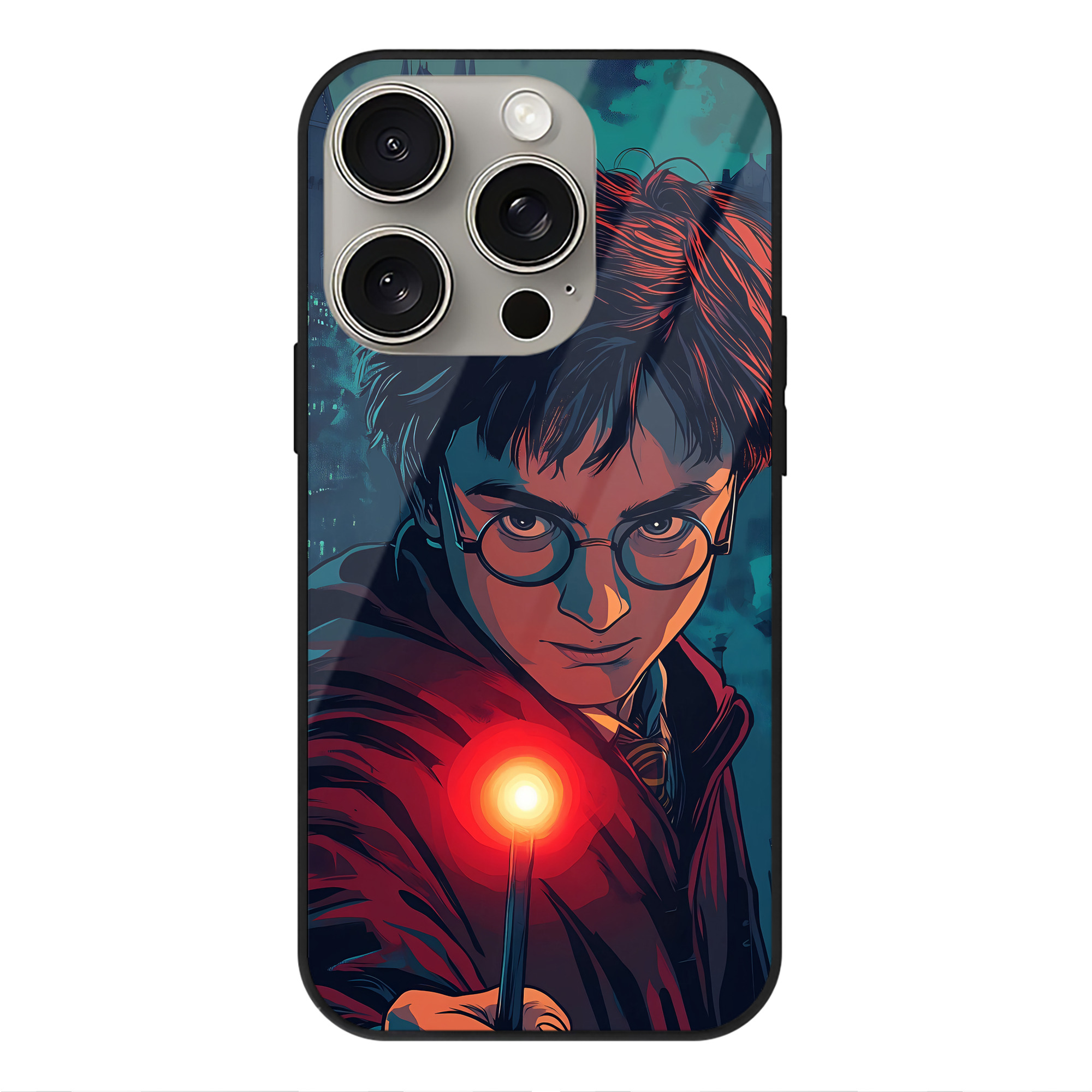（画像用） Harry Potter ハリー・ポッターシリーズ 【iPhone15Pro対応】スマホケース 耐衝撃＆黄変防止 背面ガラス