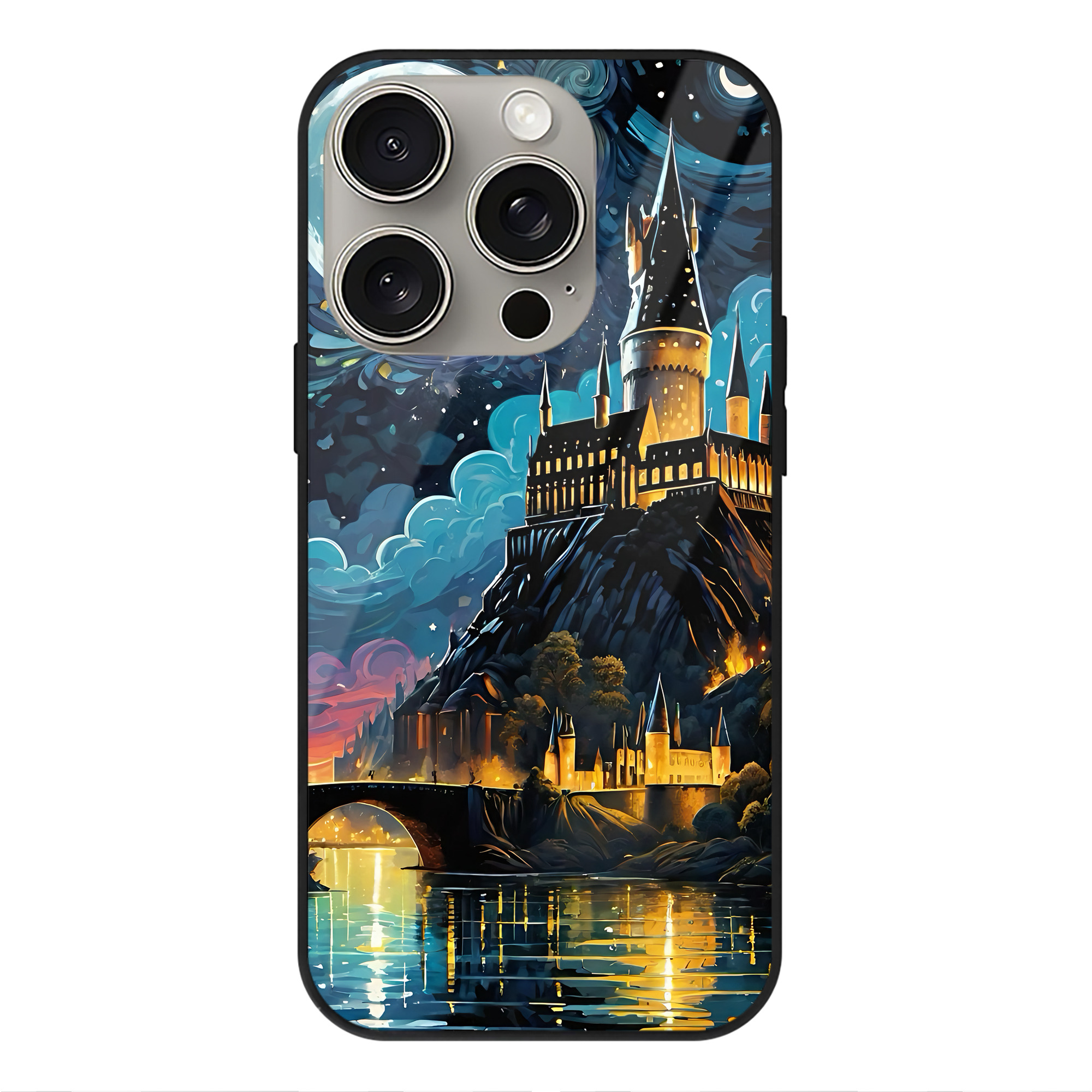 （画像用） Harry Potter ハリー・ポッターシリーズ 【iPhone15Pro対応】スマホケース 耐衝撃＆黄変防止 背面ガラス