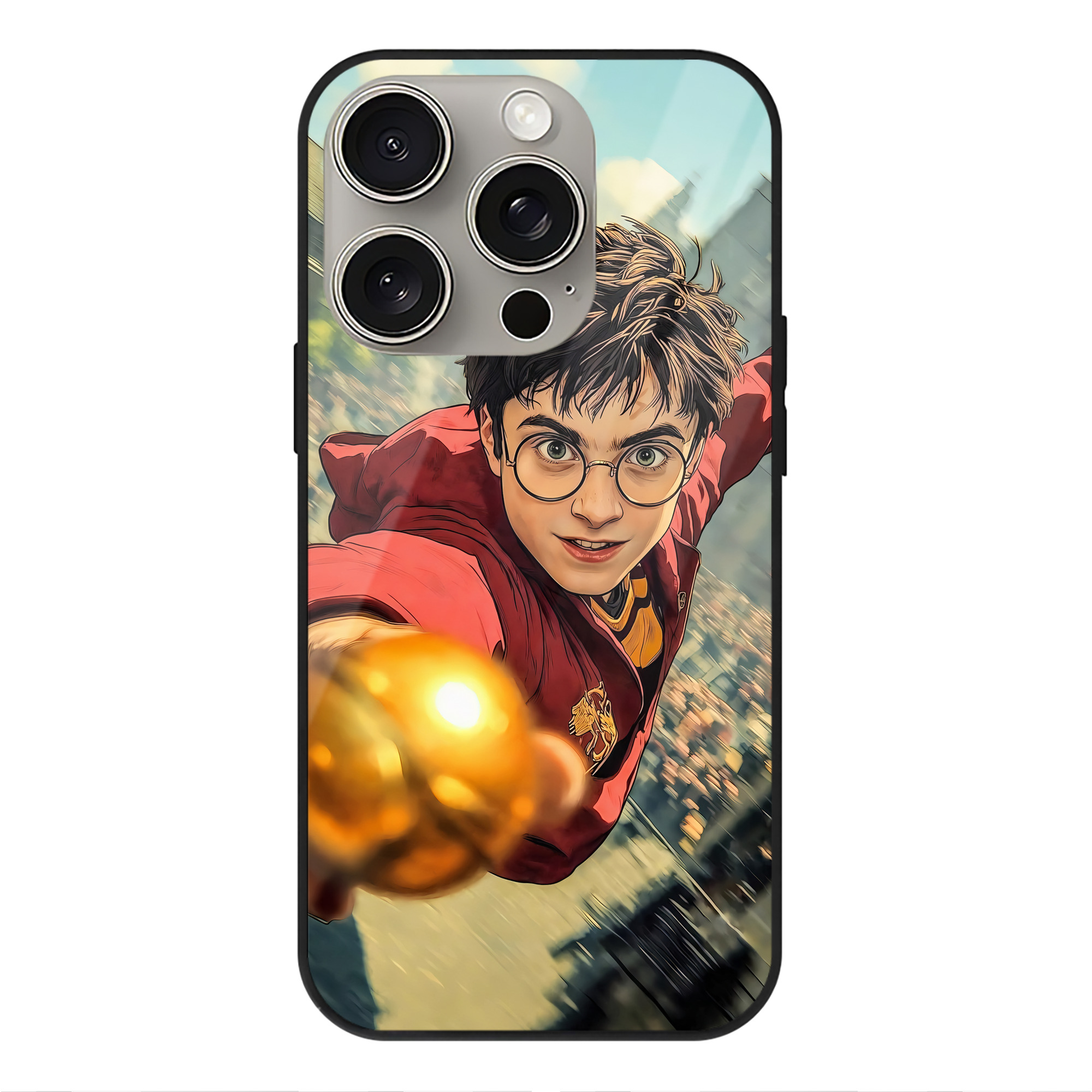 （画像用） Harry Potter ハリー・ポッターシリーズ 【iPhone15Pro対応】スマホケース 耐衝撃＆黄変防止 背面ガラス