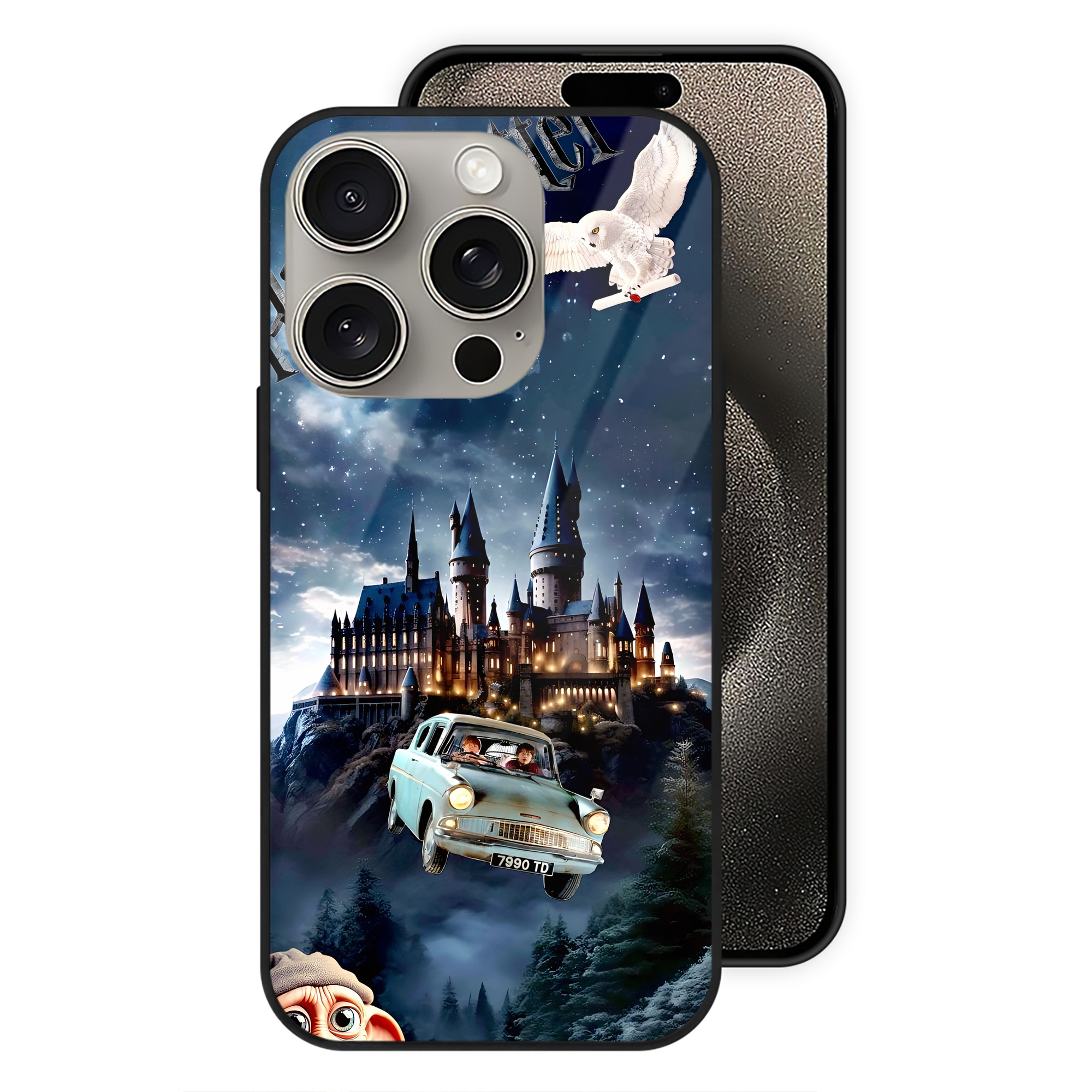 （画像用） Harry Potter ハリー・ポッターシリーズ 【iPhone15Pro対応】スマホケース 耐衝撃＆黄変防止 背面ガラス
