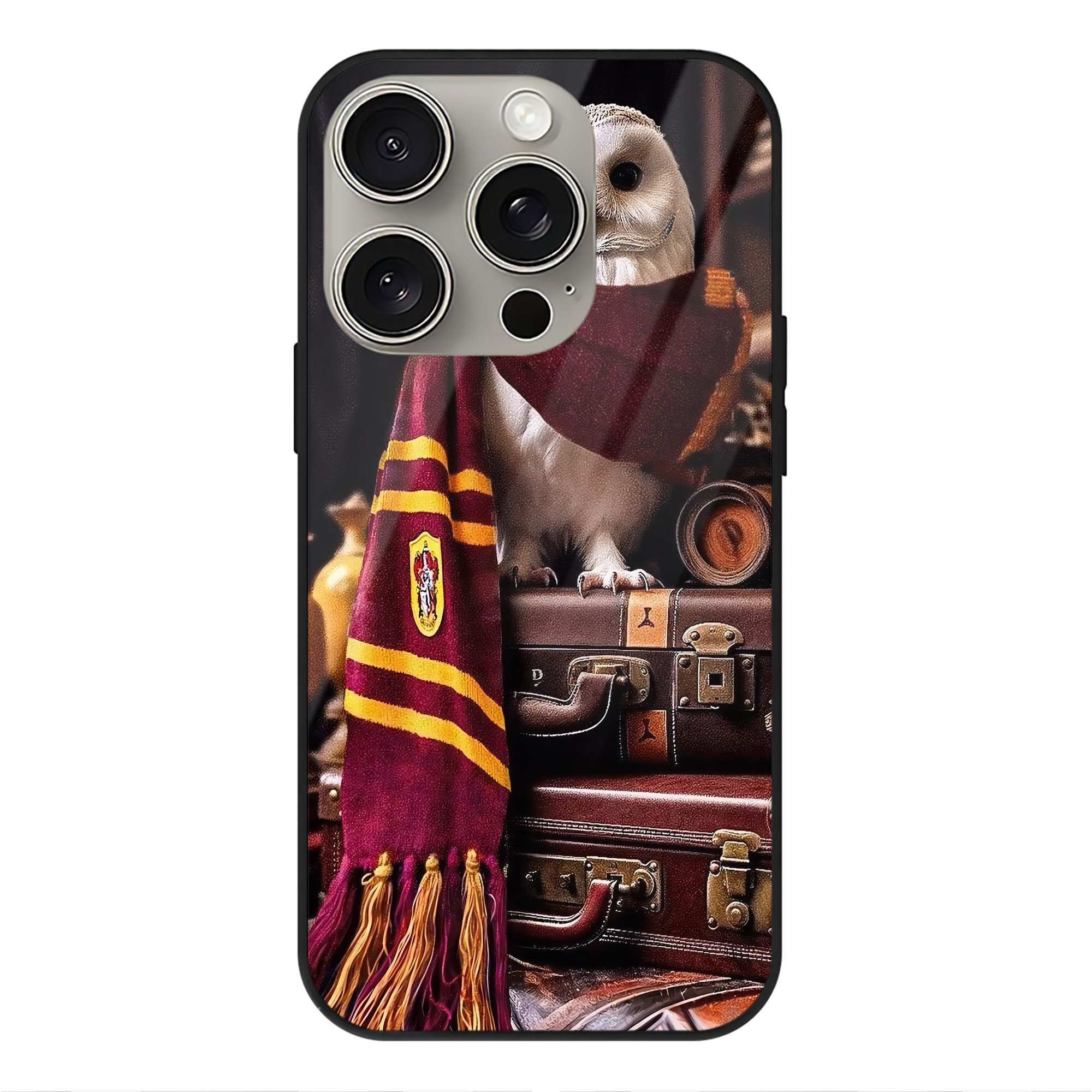 （画像用） Harry Potter ハリー・ポッターシリーズ 【iPhone15Pro対応】スマホケース 耐衝撃＆黄変防止 背面ガラス
