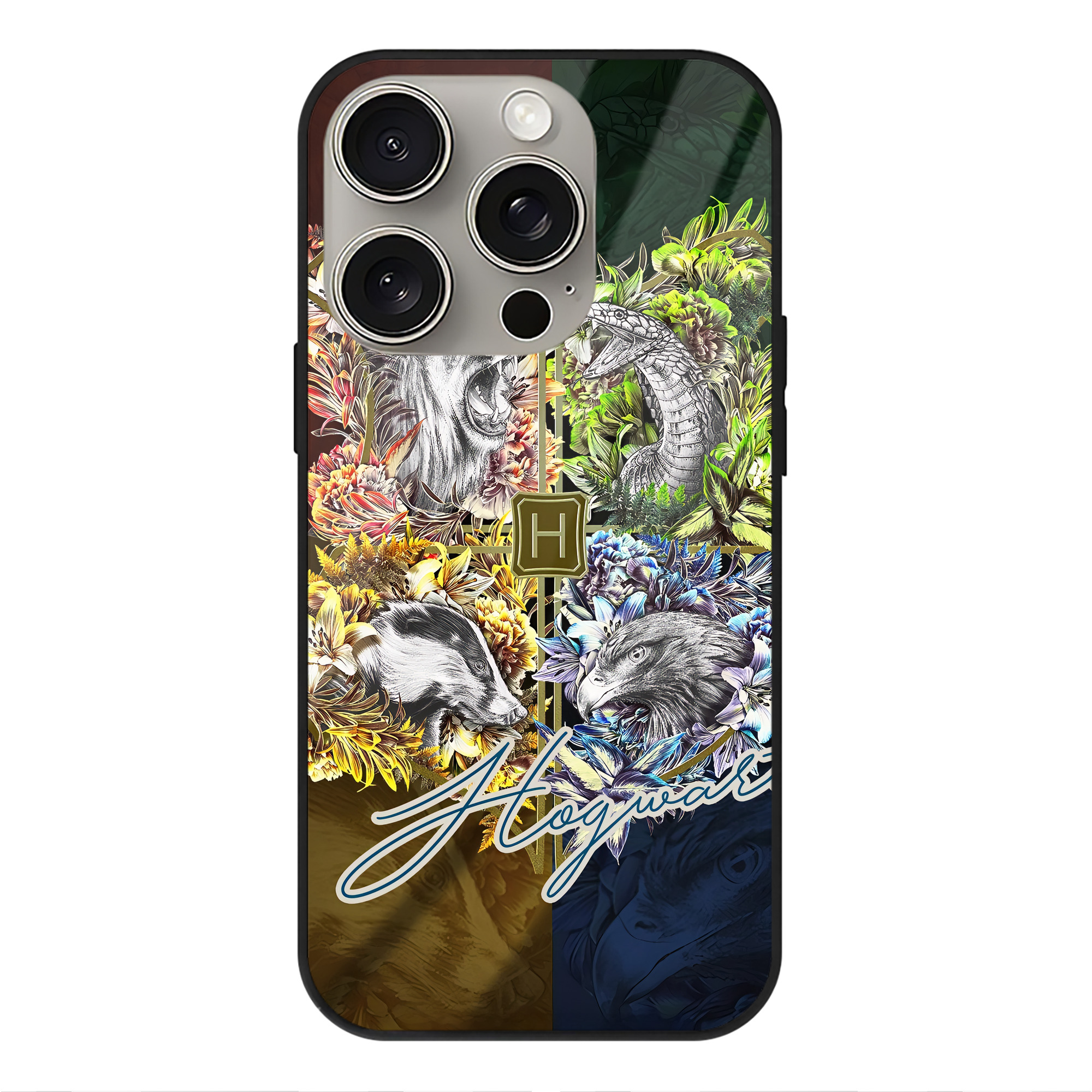 （画像用） Harry Potter ハリー・ポッターシリーズ 【iPhone15Pro対応】スマホケース 耐衝撃＆黄変防止 背面ガラス
