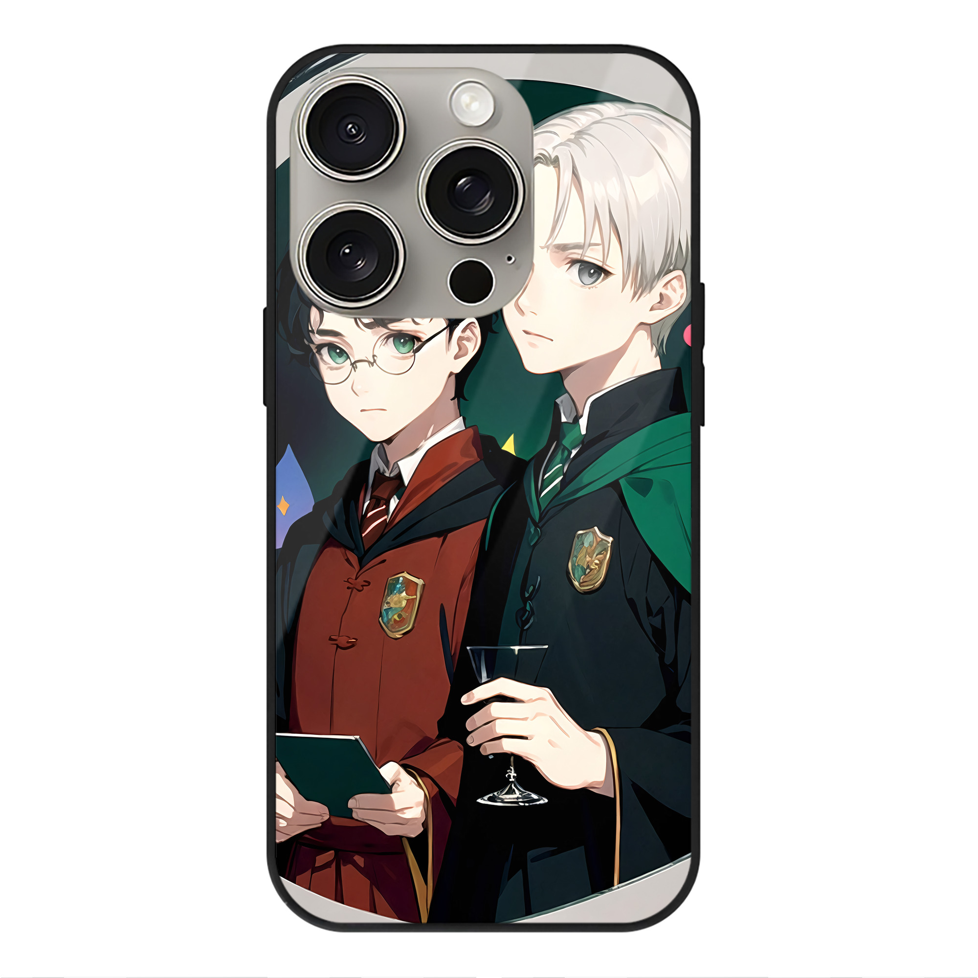 （画像用） Harry Potter ハリー・ポッターシリーズ 【iPhone15Pro対応】スマホケース 耐衝撃＆黄変防止 背面ガラス