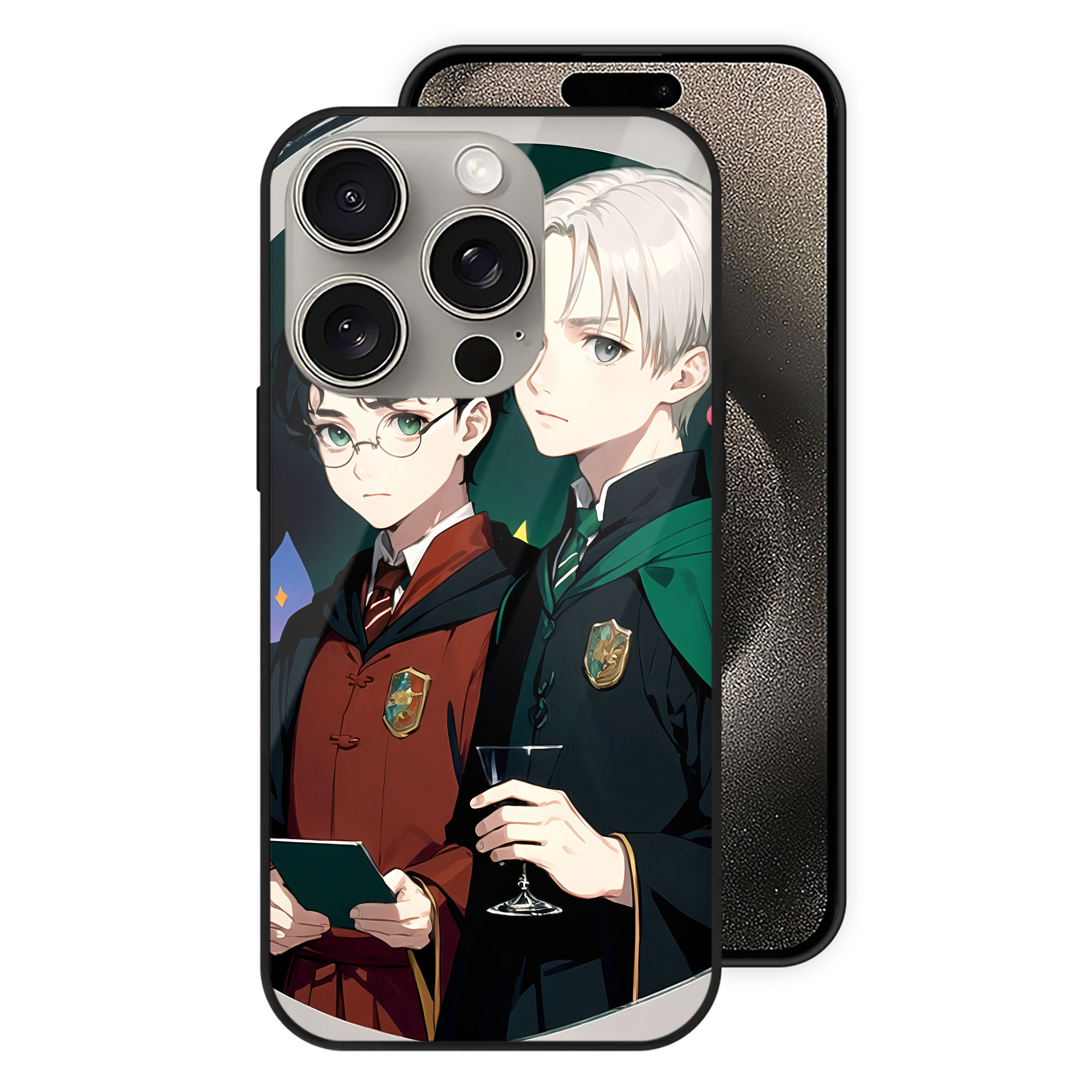 （画像用） Harry Potter ハリー・ポッターシリーズ 【iPhone15Pro対応】スマホケース 耐衝撃＆黄変防止 背面ガラス