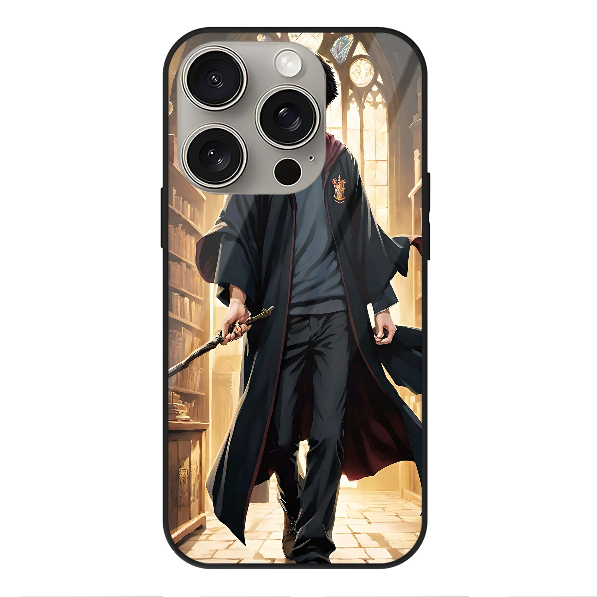 （画像用） Harry Potter ハリー・ポッターシリーズ 【iPhone15Pro対応】スマホケース 耐衝撃＆黄変防止 背面ガラス