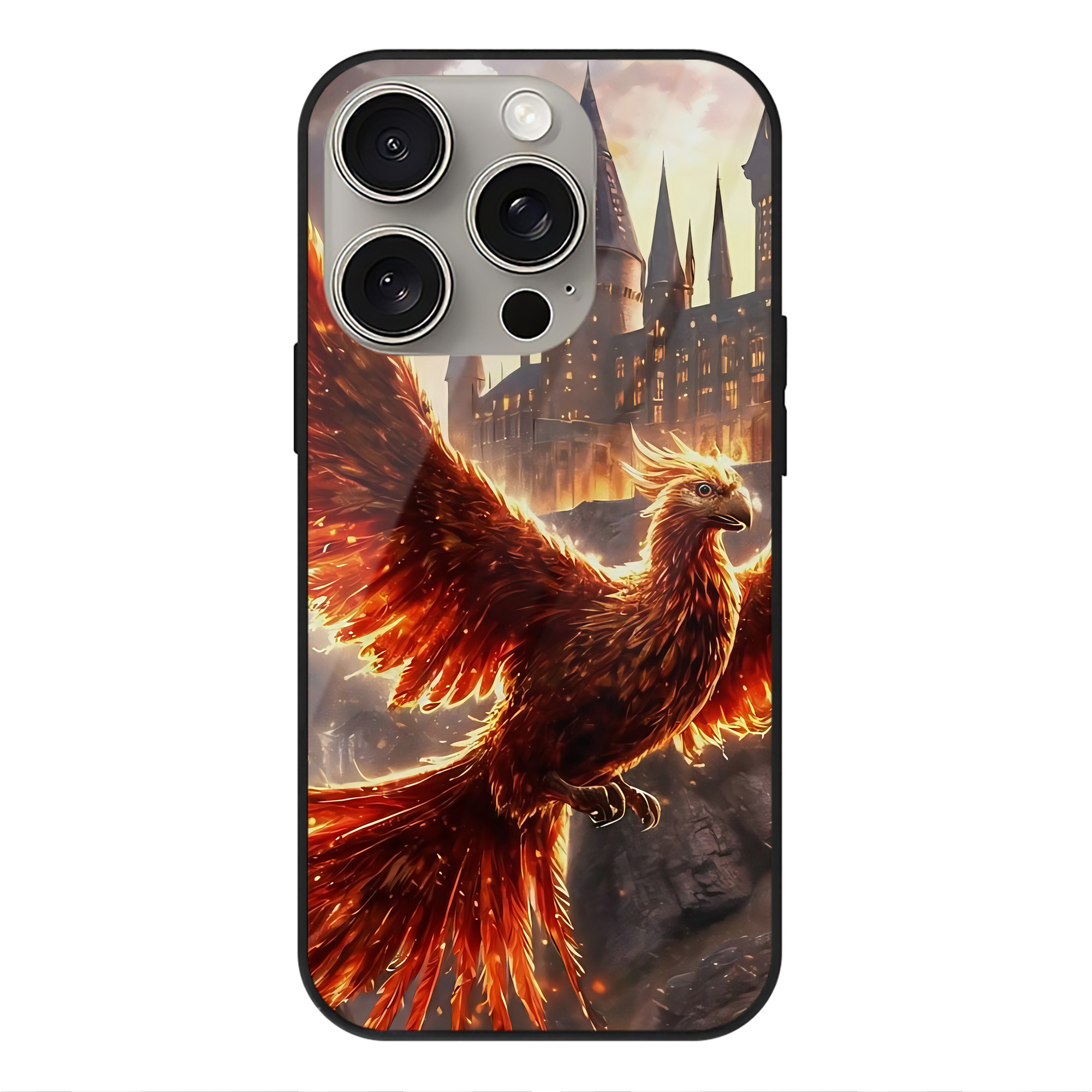 （画像用） Harry Potter ハリー・ポッターシリーズ 【iPhone15Pro対応】スマホケース 耐衝撃＆黄変防止 背面ガラス