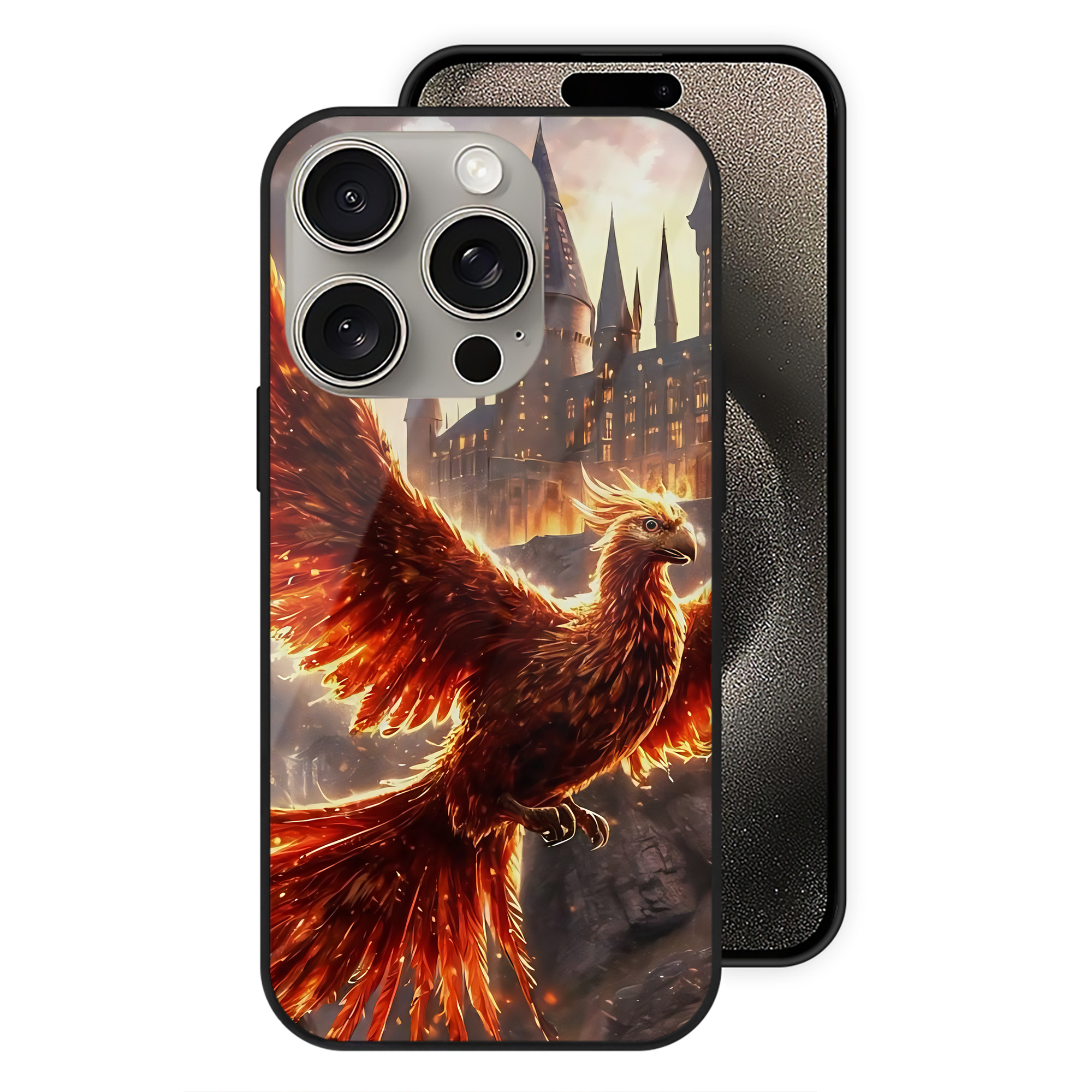 （画像用） Harry Potter ハリー・ポッターシリーズ 【iPhone15Pro対応】スマホケース 耐衝撃＆黄変防止 背面ガラス