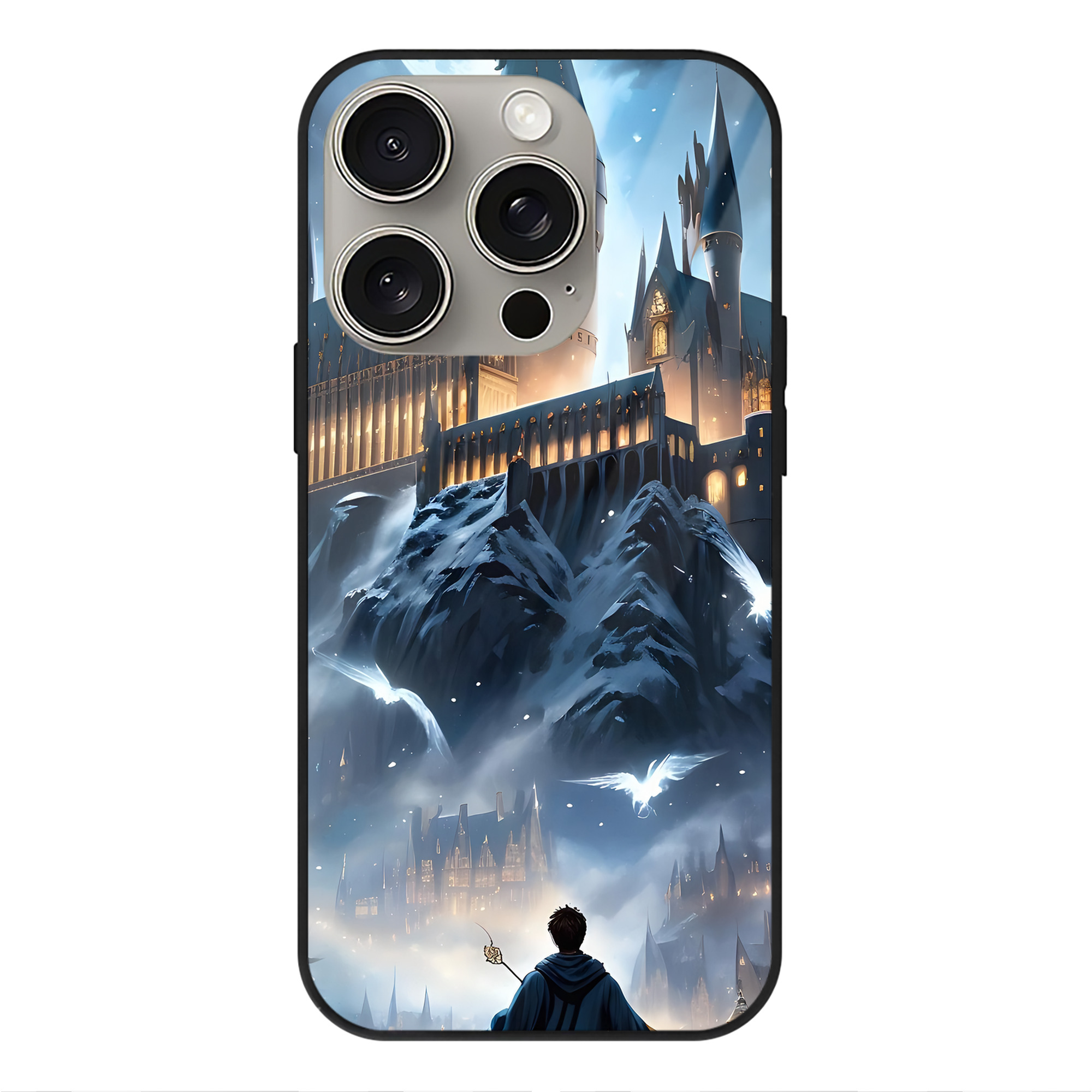 （画像用） Harry Potter ハリー・ポッターシリーズ 【iPhone15Pro対応】スマホケース 耐衝撃＆黄変防止 背面ガラス