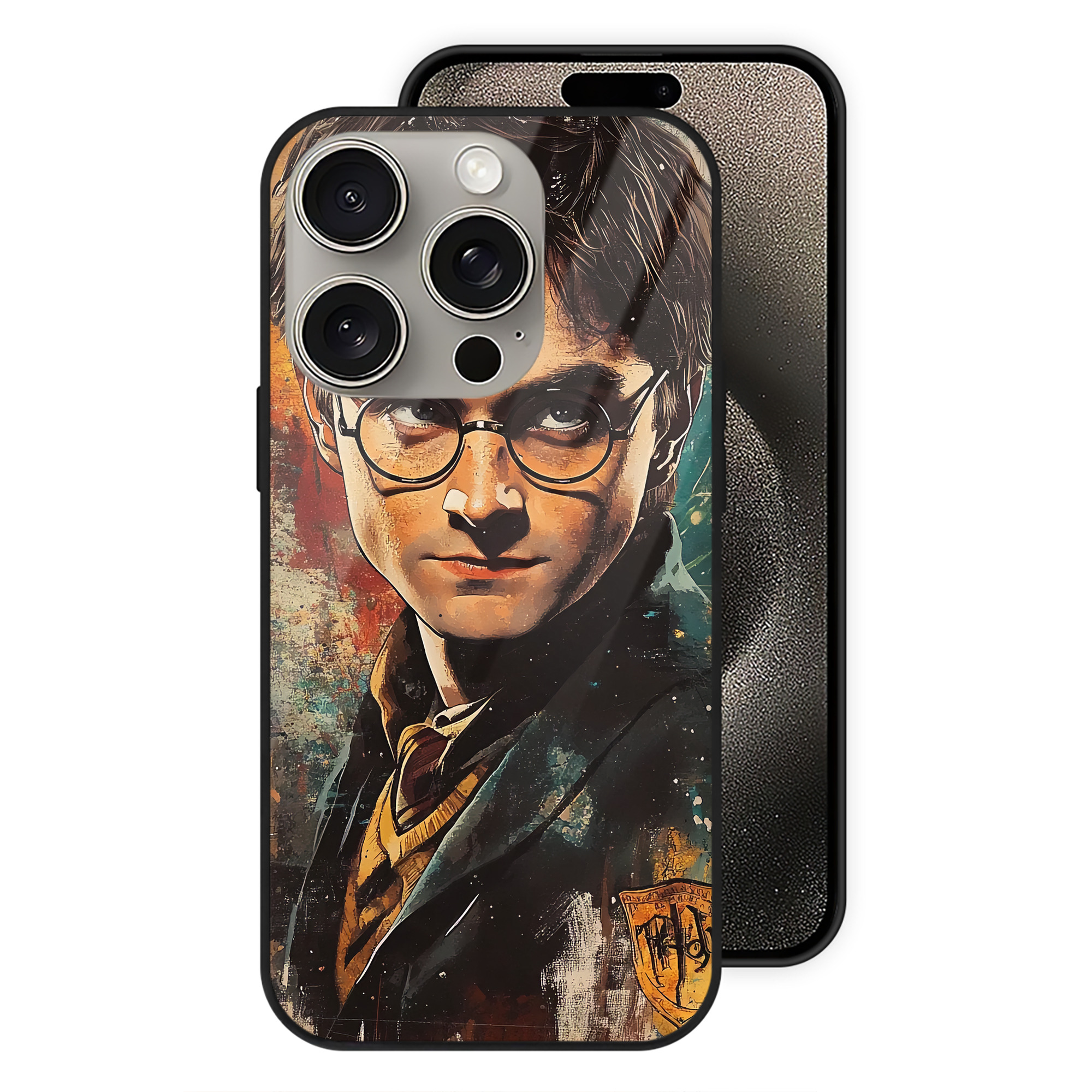 （画像用） Harry Potter ハリー・ポッターシリーズ 【iPhone15Pro対応】スマホケース 耐衝撃＆黄変防止 背面ガラス
