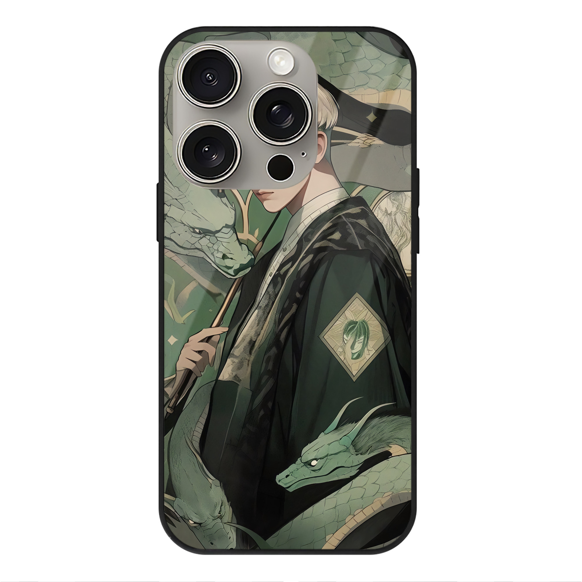 （画像用） Harry Potter ハリー・ポッターシリーズ 【iPhone15Pro対応】スマホケース 耐衝撃＆黄変防止 背面ガラス