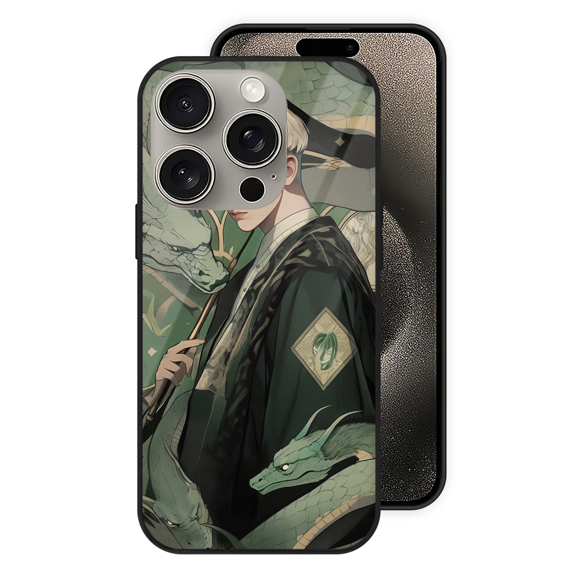 （画像用） Harry Potter ハリー・ポッターシリーズ 【iPhone15Pro対応】スマホケース 耐衝撃＆黄変防止 背面ガラス