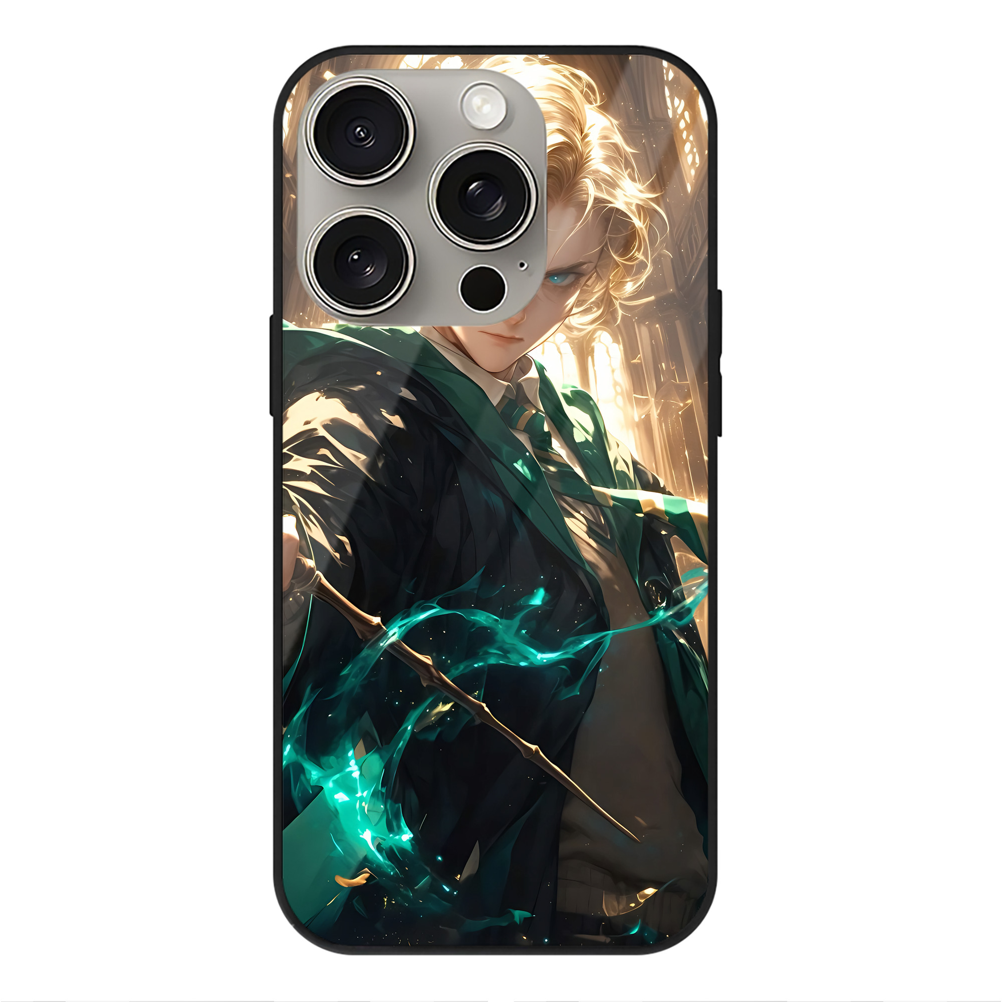 （画像用） Harry Potter ハリー・ポッターシリーズ 【iPhone15Pro対応】スマホケース 耐衝撃＆黄変防止 背面ガラス