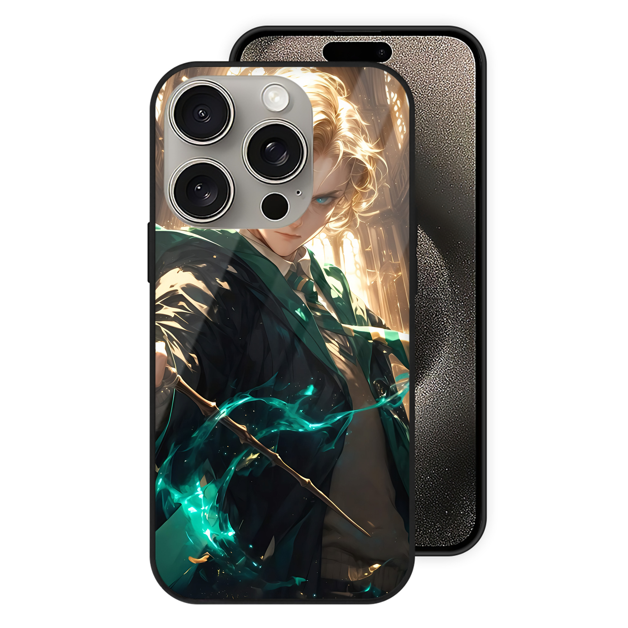 （画像用） Harry Potter ハリー・ポッターシリーズ 【iPhone15Pro対応】スマホケース 耐衝撃＆黄変防止 背面ガラス