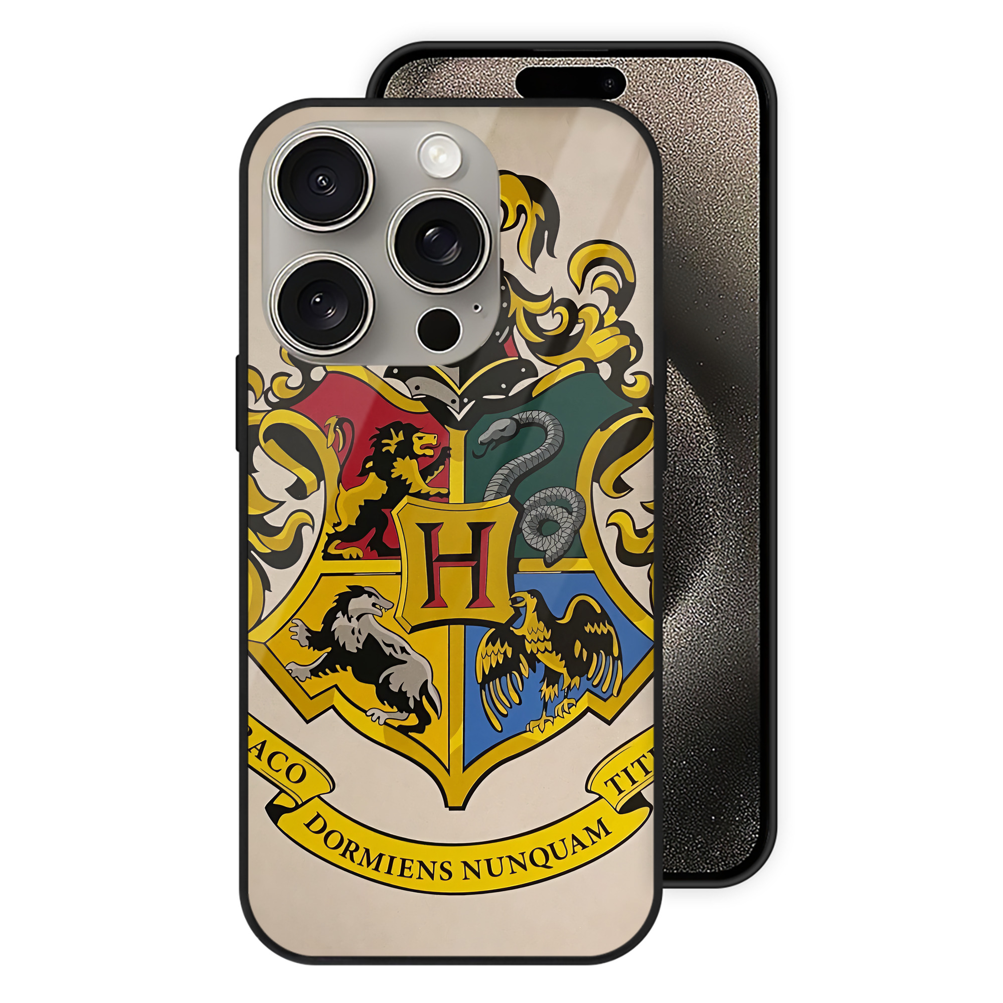（画像用） Harry Potter ハリー・ポッターシリーズ 【iPhone15Pro対応】スマホケース 耐衝撃＆黄変防止 背面ガラス