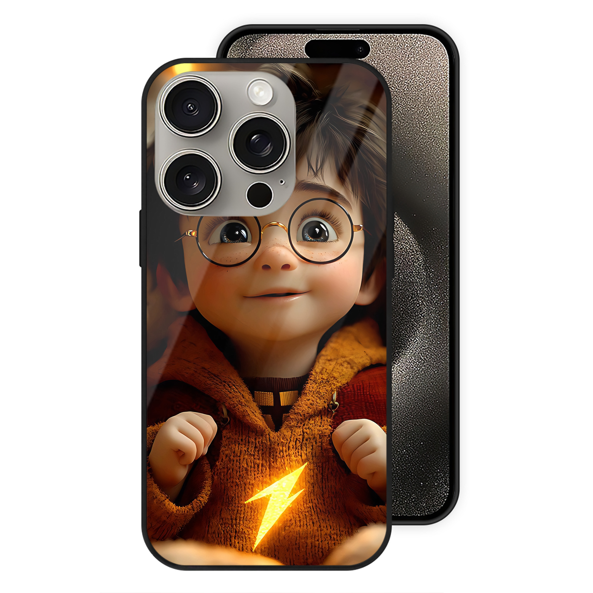 （画像用） Harry Potter ハリー・ポッターシリーズ 【iPhone15Pro対応】スマホケース 耐衝撃＆黄変防止 背面ガラス