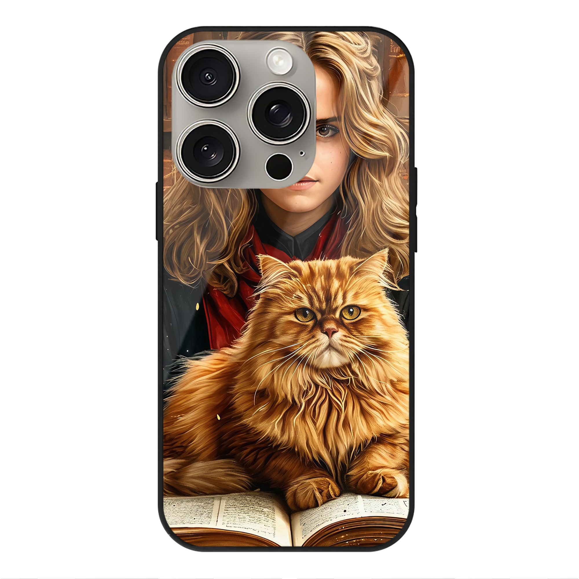 （画像用） Harry Potter ハリー・ポッターシリーズ 【iPhone15Pro対応】スマホケース 耐衝撃＆黄変防止 背面ガラス