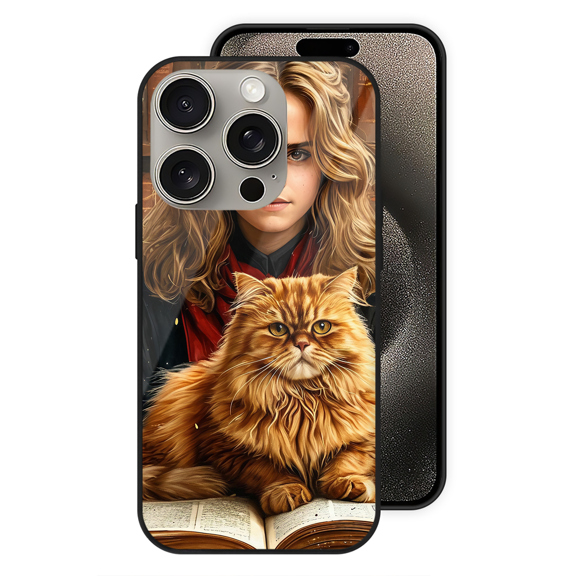 （画像用） Harry Potter ハリー・ポッターシリーズ 【iPhone15Pro対応】スマホケース 耐衝撃＆黄変防止 背面ガラス