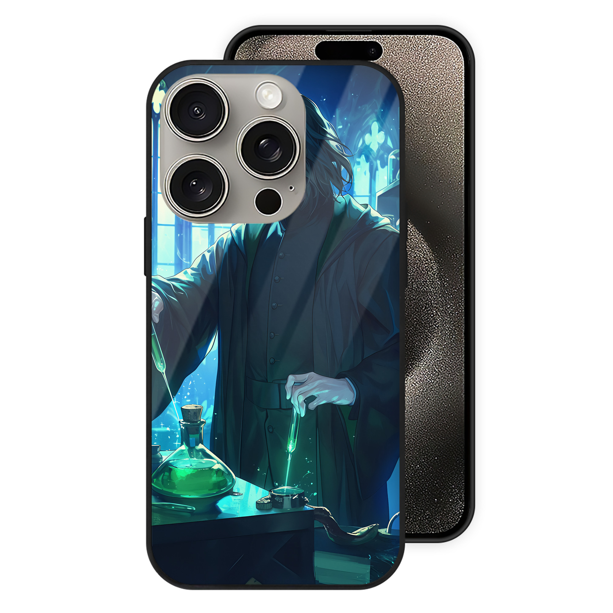 （画像用） Harry Potter ハリー・ポッターシリーズ 【iPhone15Pro対応】スマホケース 耐衝撃＆黄変防止 背面ガラス