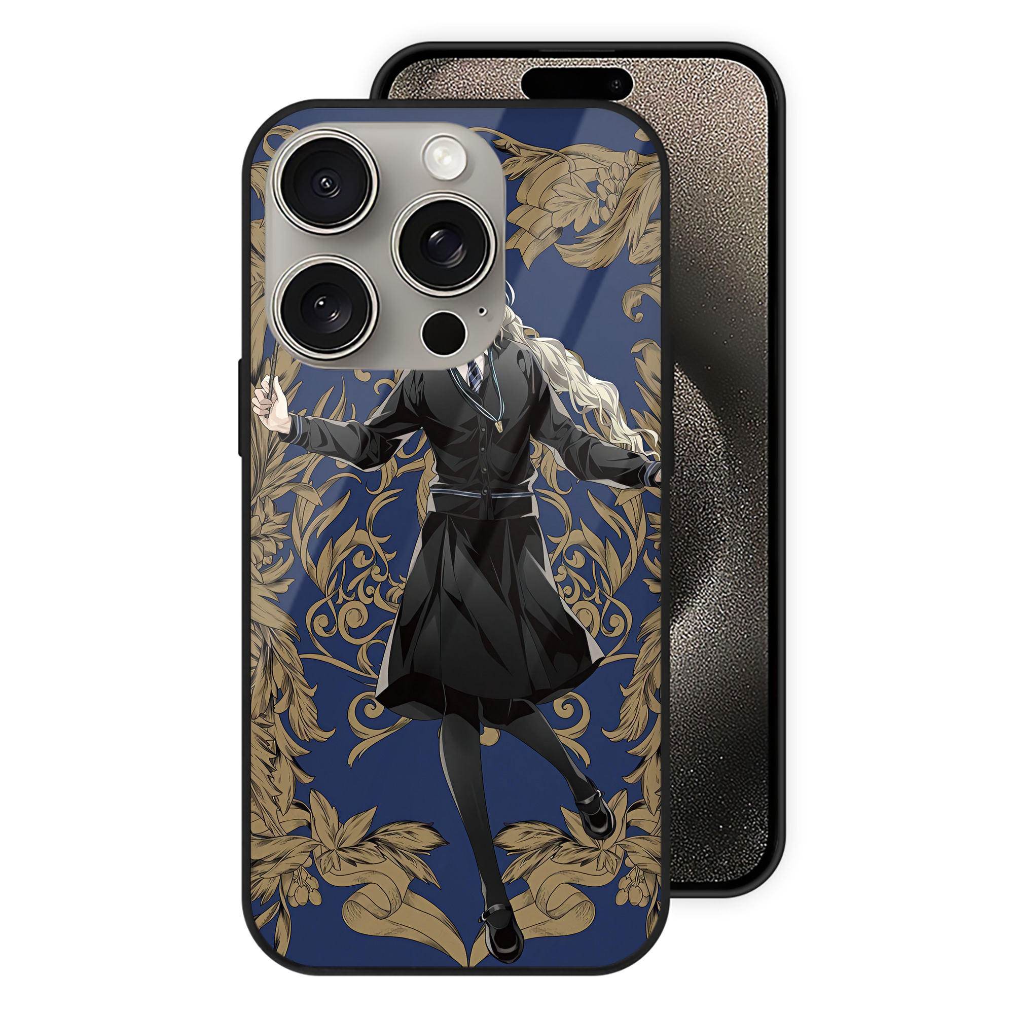 （画像用） Harry Potter ハリー・ポッターシリーズ 【iPhone15Pro対応】スマホケース 耐衝撃＆黄変防止 背面ガラス